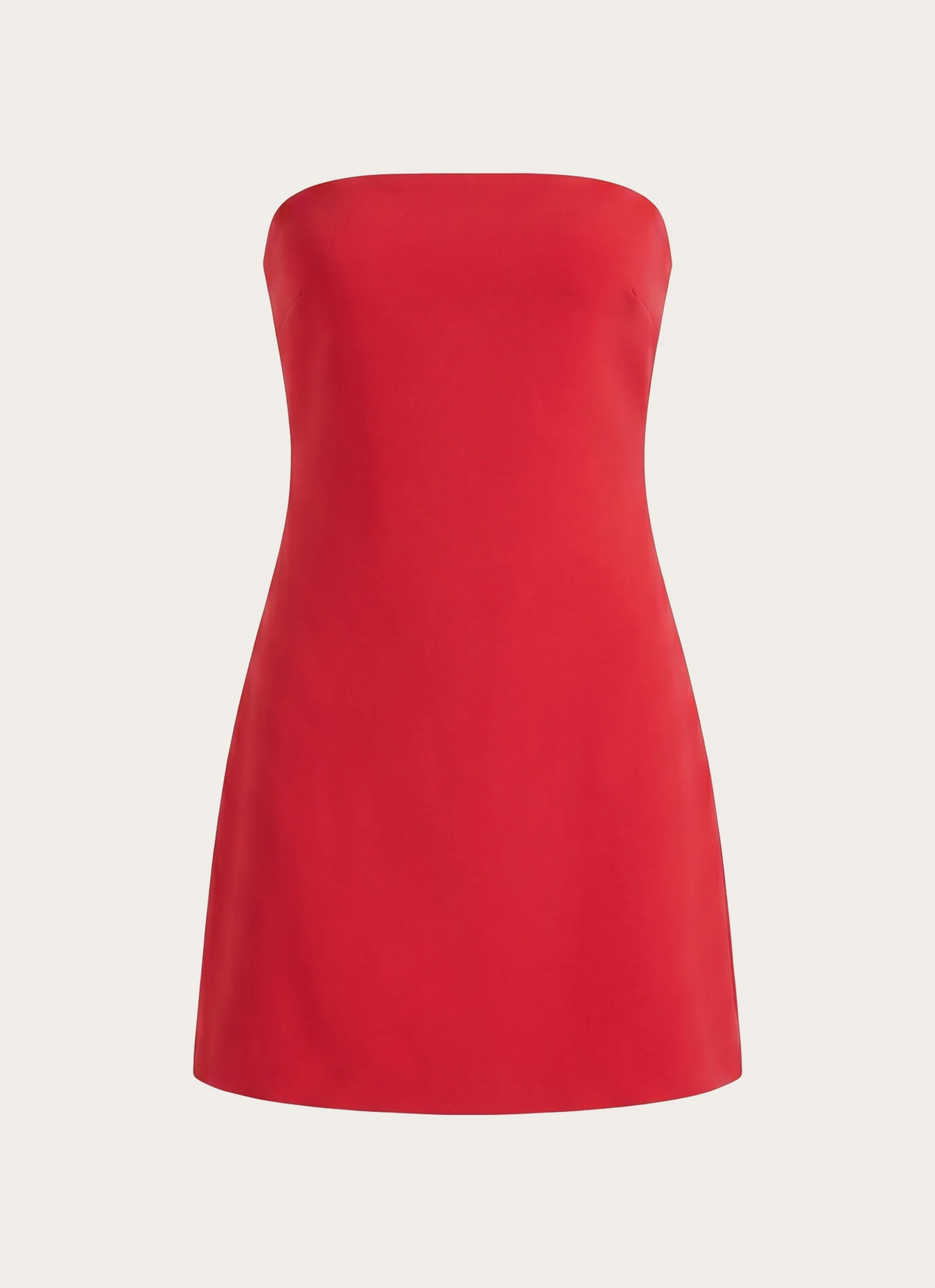 Alyse Strapless Mini Dress - Red - luluinthesky