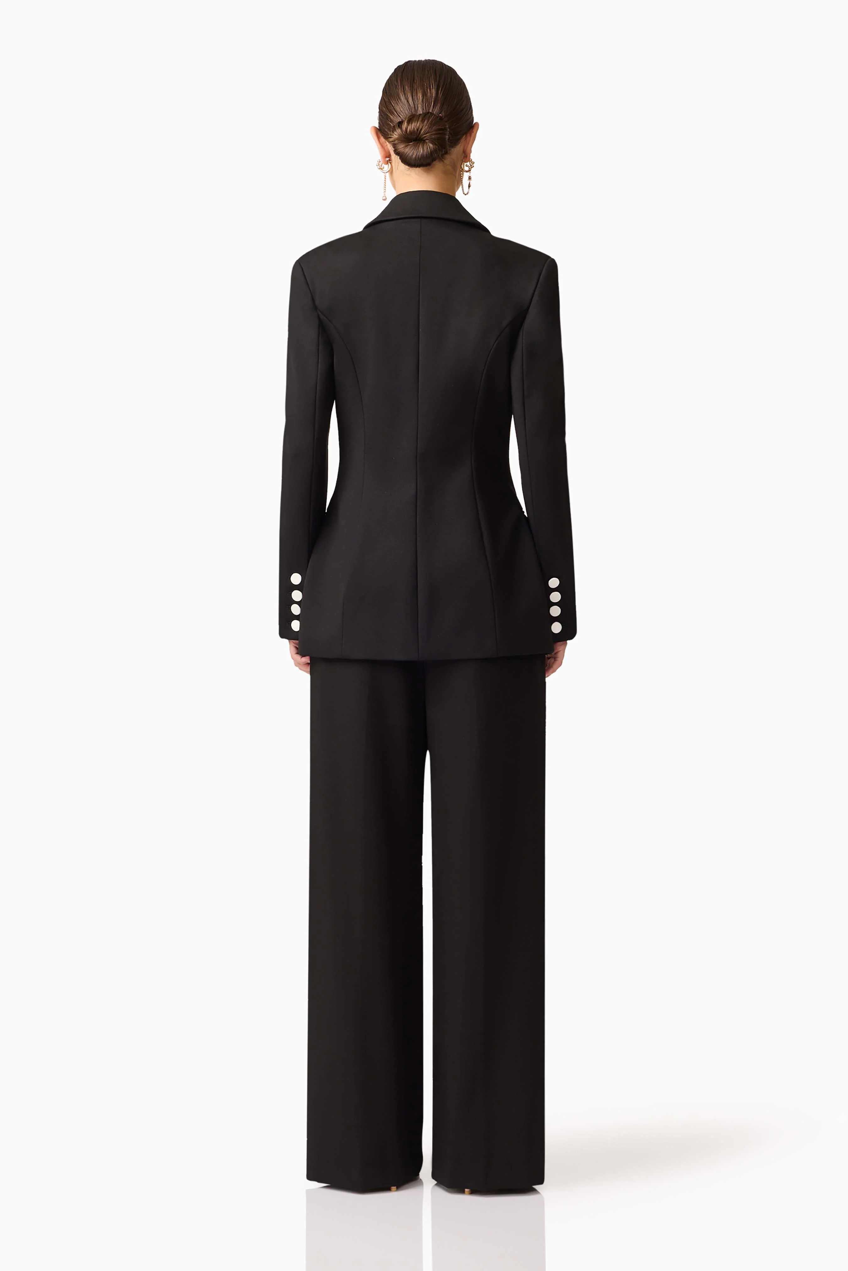 Leonie Wide Leg Pants In Black