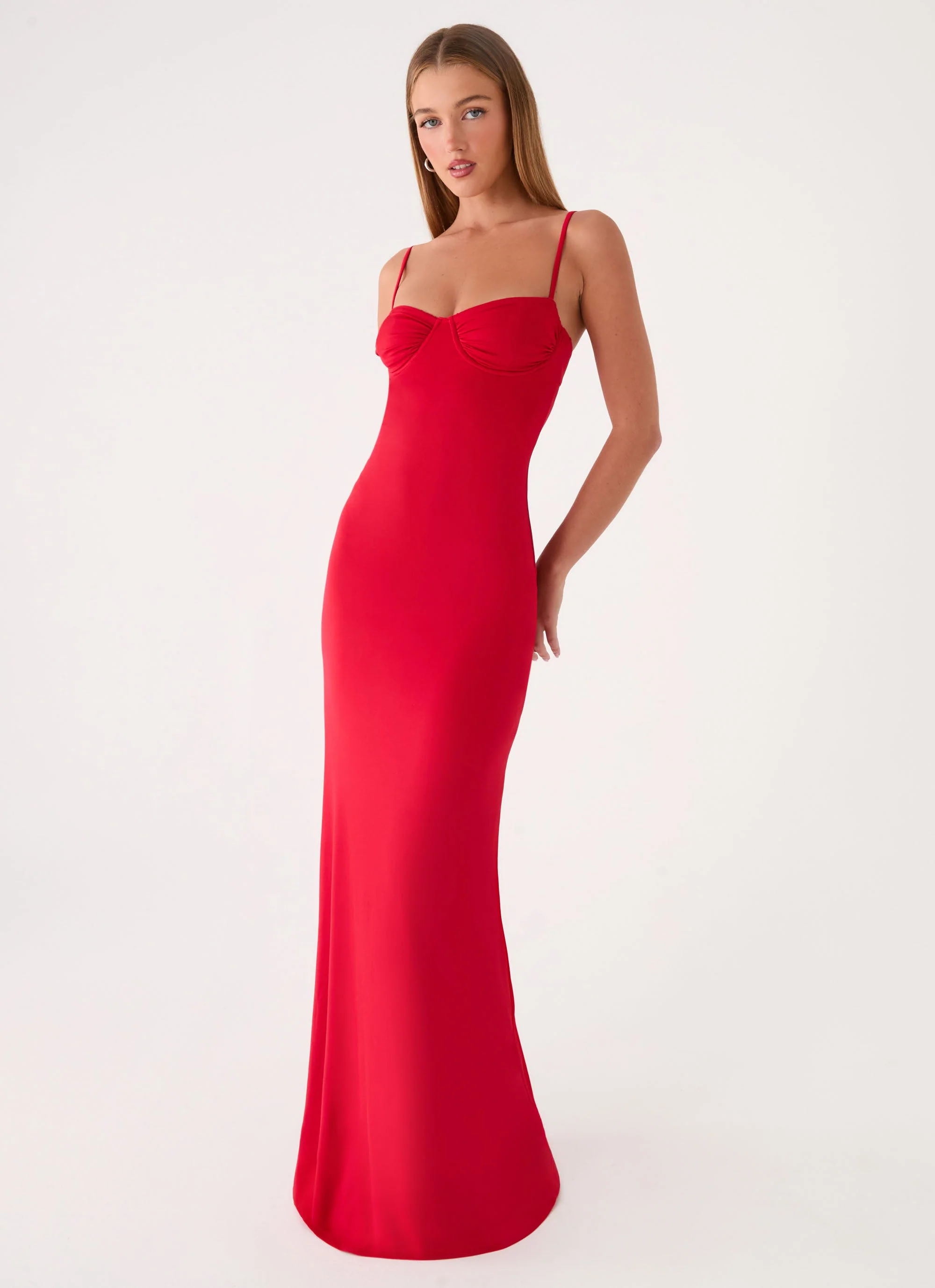 Vamonos Maxi Dress - Cherry Red - luluinthesky