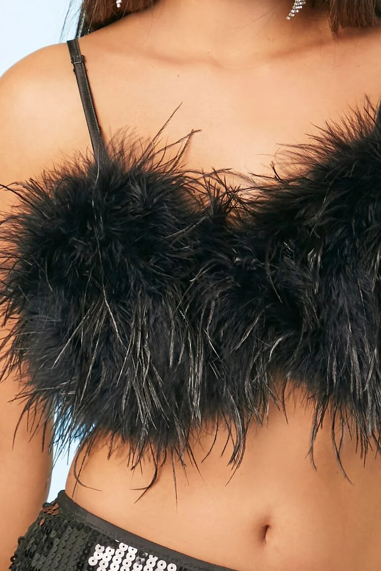 Feather Cropped Cami