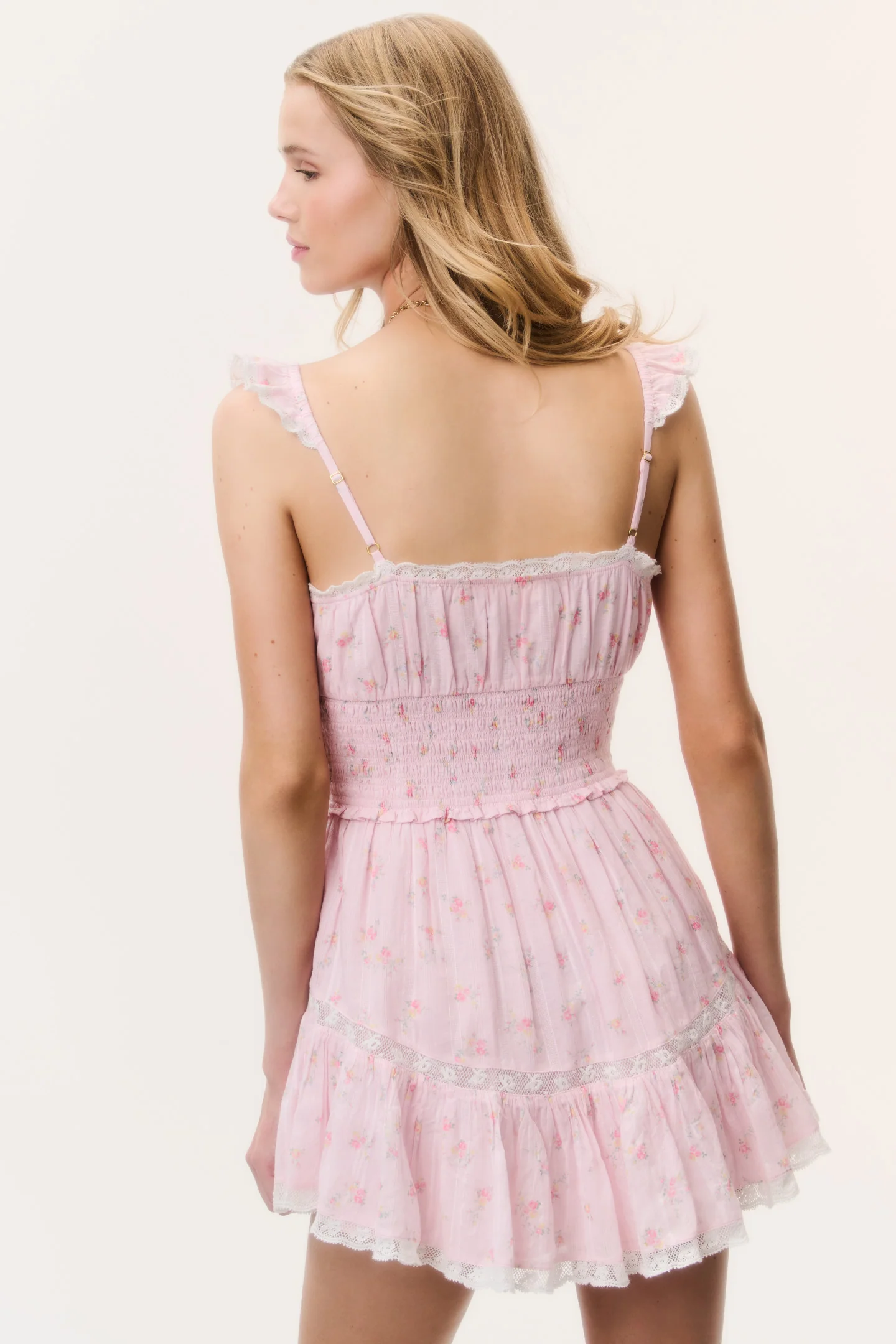 Maralina Floral Cotton Mini Dress