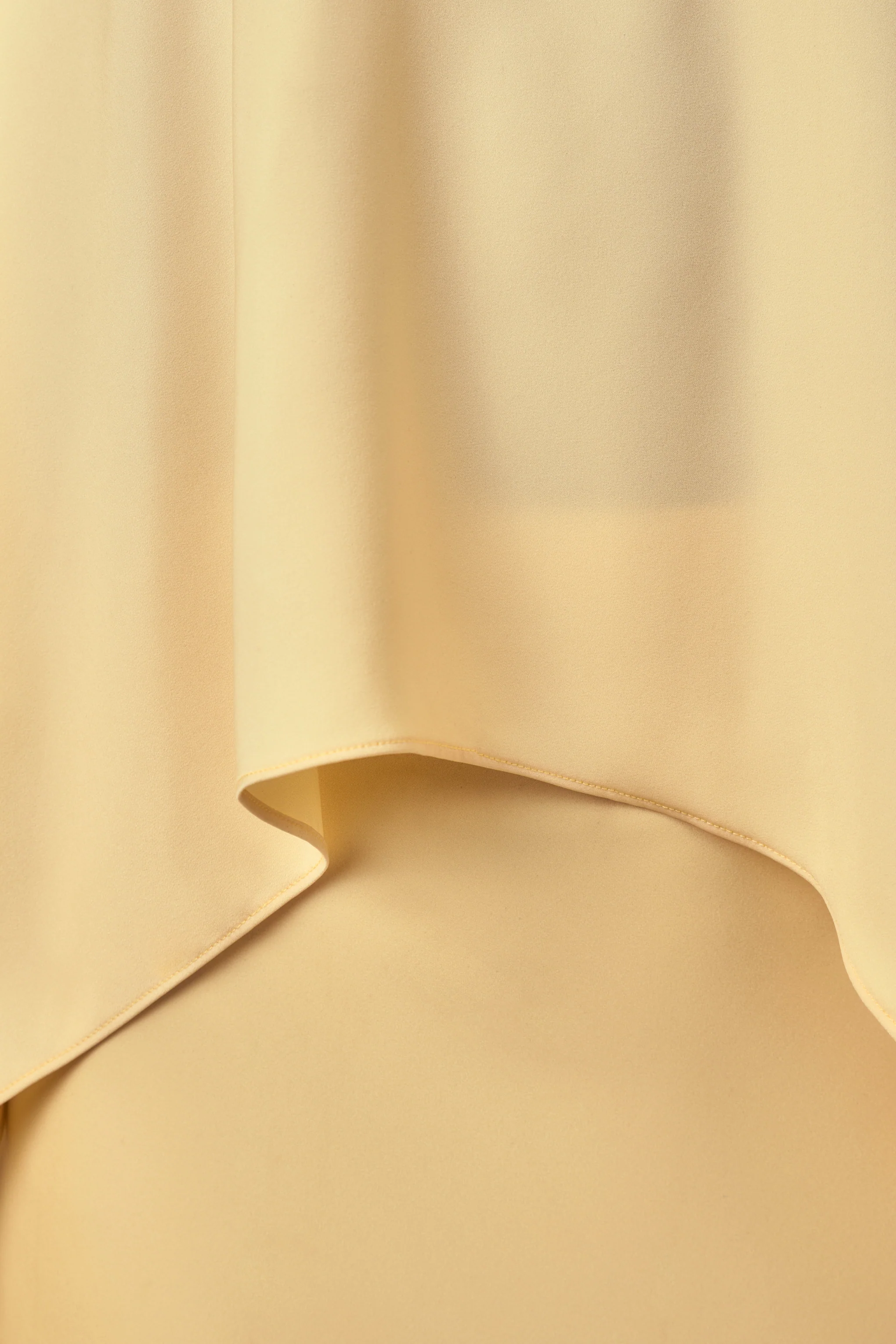 Sancelle | Lemon Matte Satin Halter-Neck Top