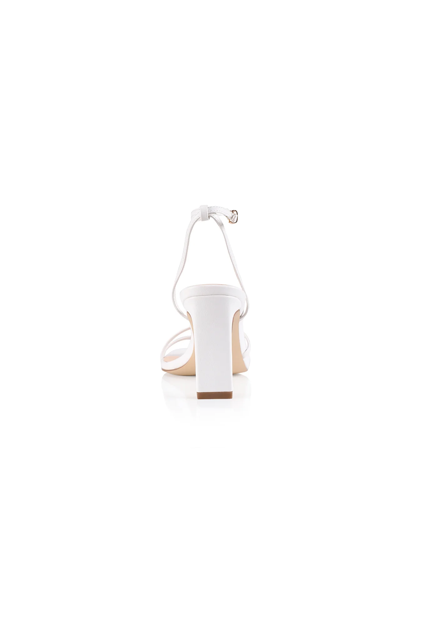 VERALi Kimmy Slim Strappy Heels White Smooth