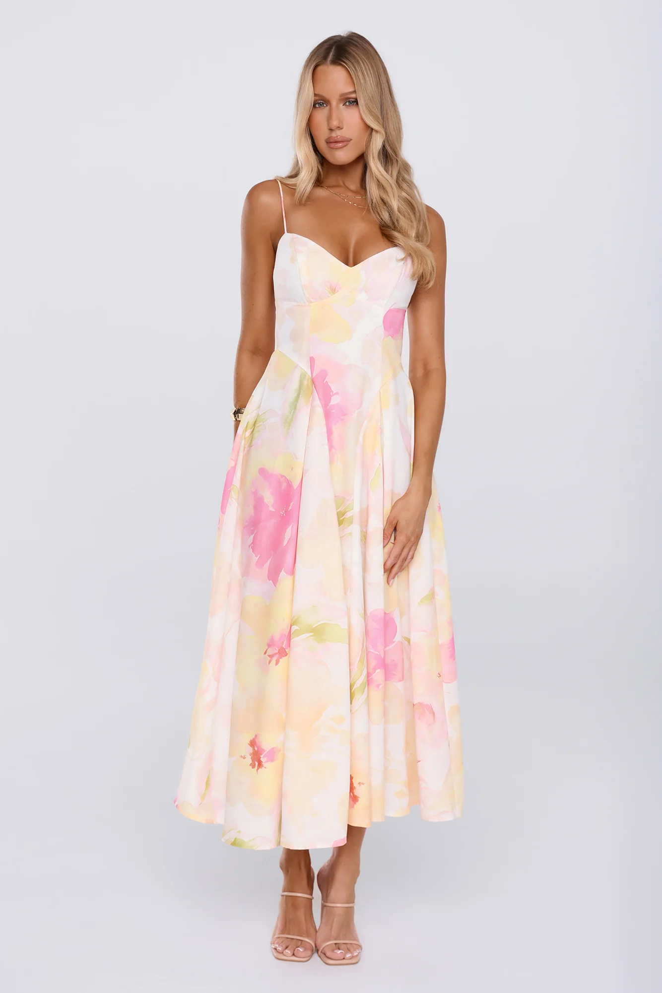 Outfit Says It All Midi Dress Yellow