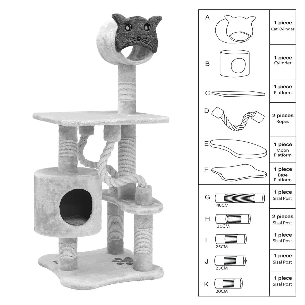 Replacement Parts For Cat Tree 49