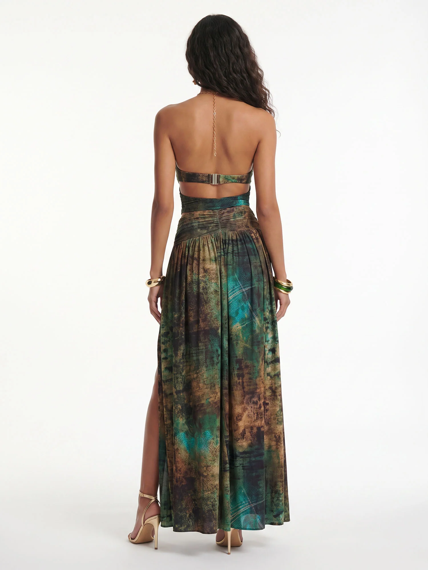 Cutout Ring Maxi Dress