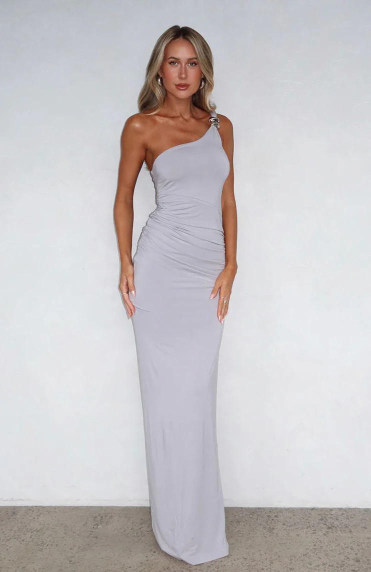 She's A Boss Maxi Dress Grey