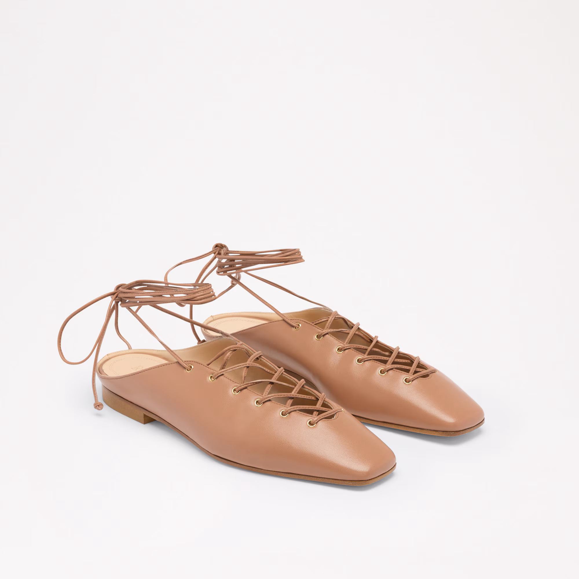 Carden Lace<br>Ultra Thin Lace Up Flat