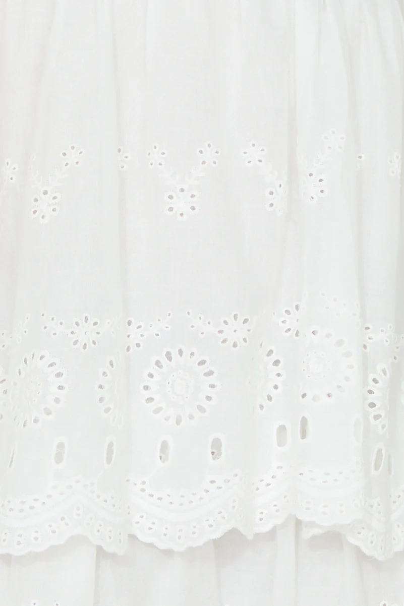 Exotic Cruise Mini Dress White - luluinthesky