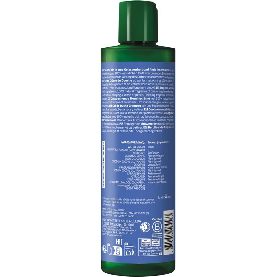 WELEDA Pielęgnacja pod prysznicem Relax Shower Cream Lavender