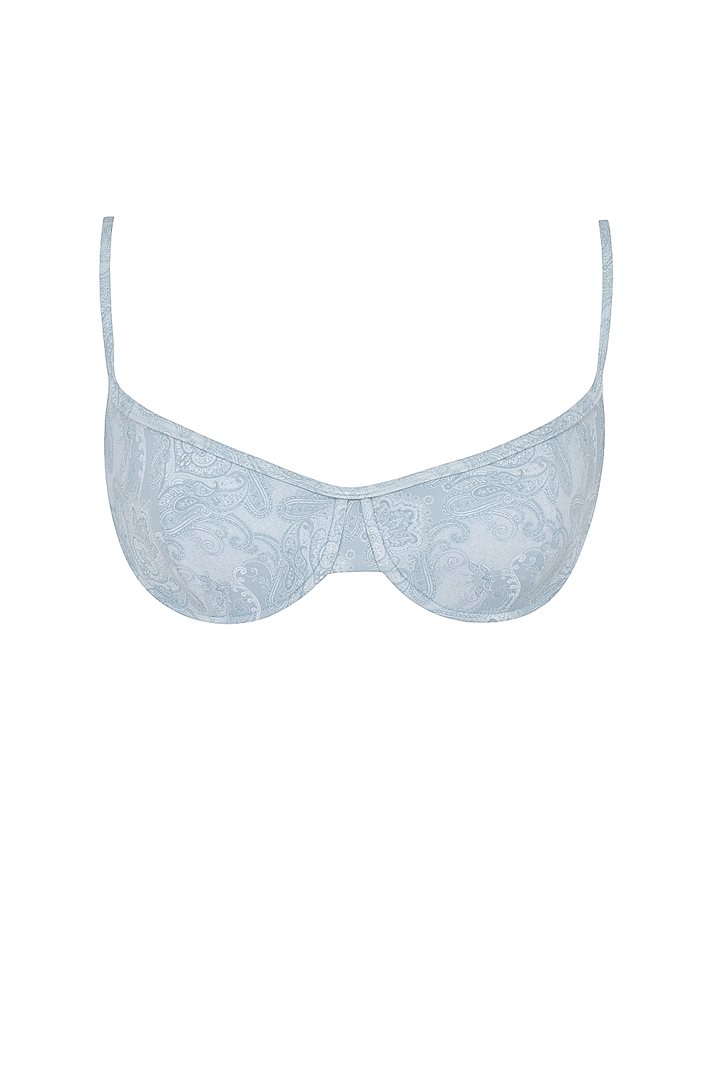Blue Paisley Underwired Bikini Top