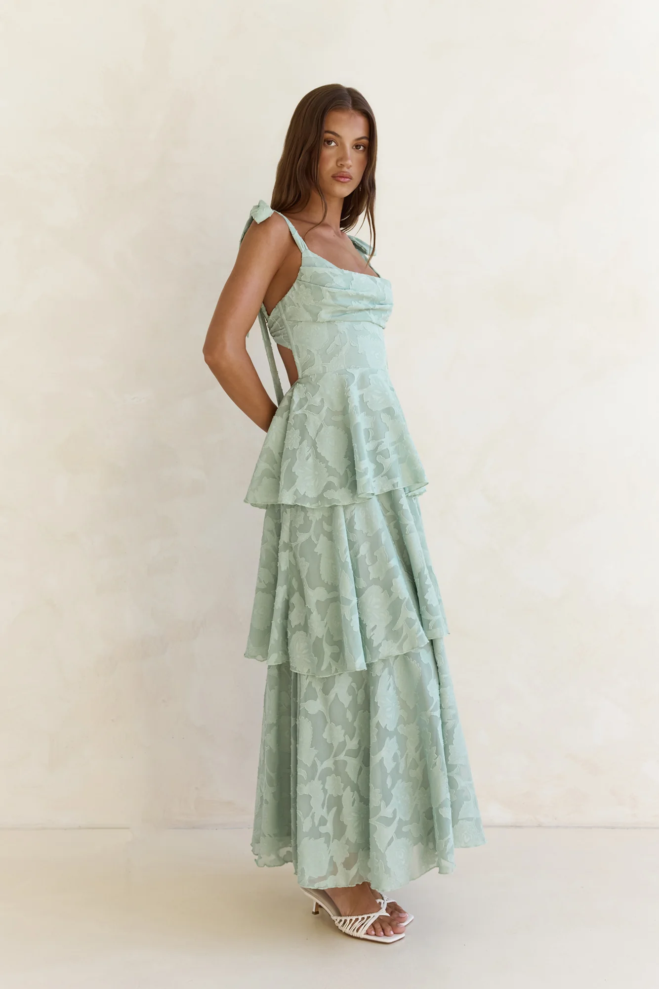 Meadow Of Dreams Maxi Dress Sage