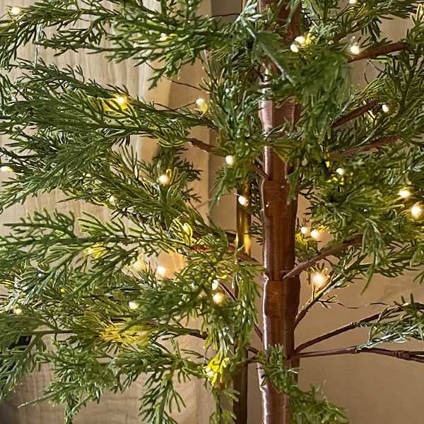 X-Large Wild Pine Pre-Lit Christmas Tree with Removable Pot