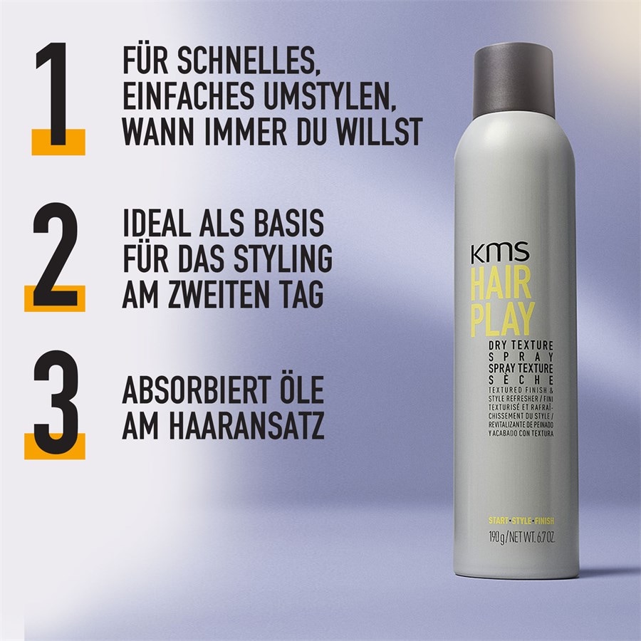 KMS Hairplay Suchy spray teksturujący