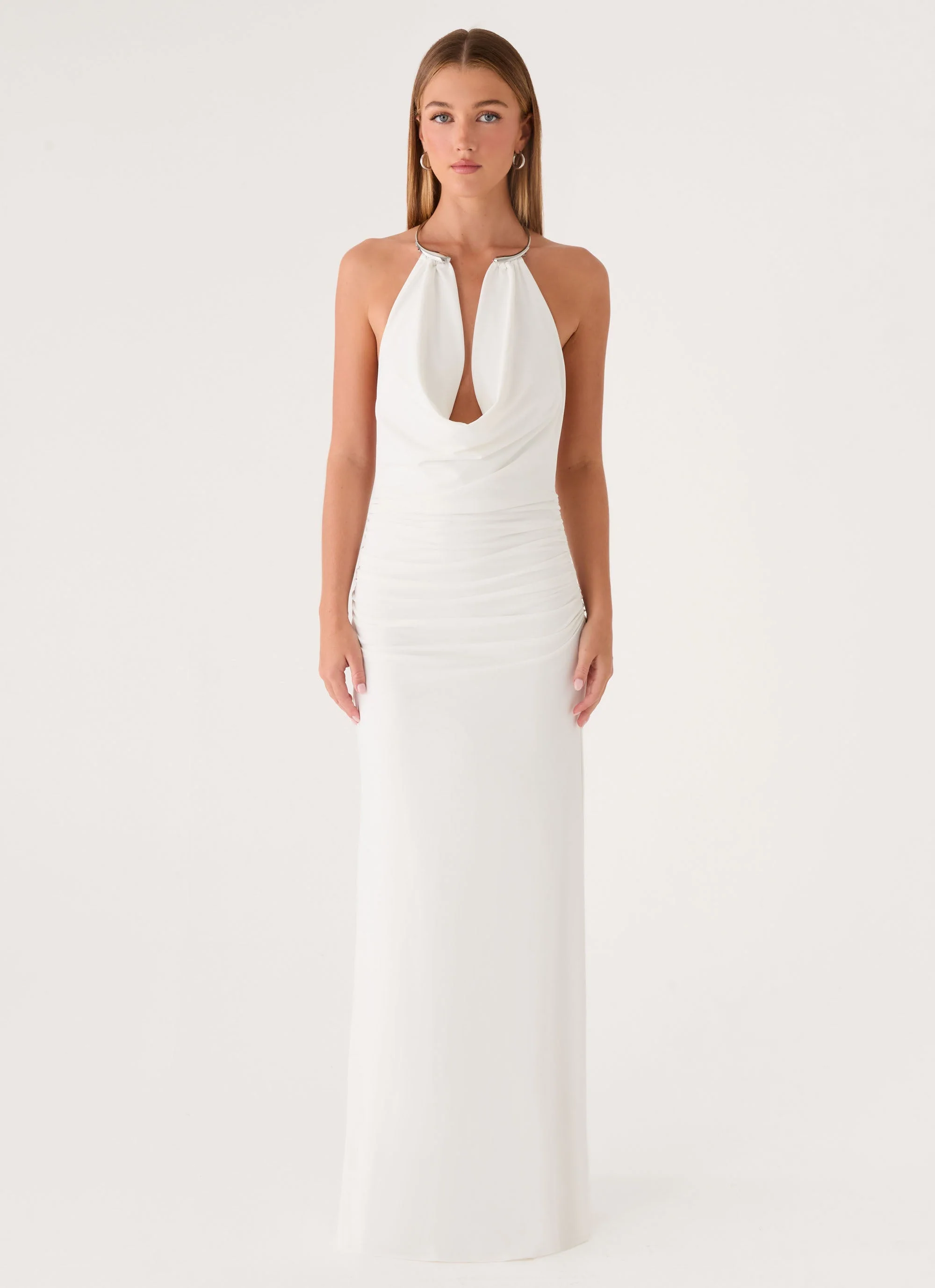 Hena Maxi Dress - White - luluinthesky
