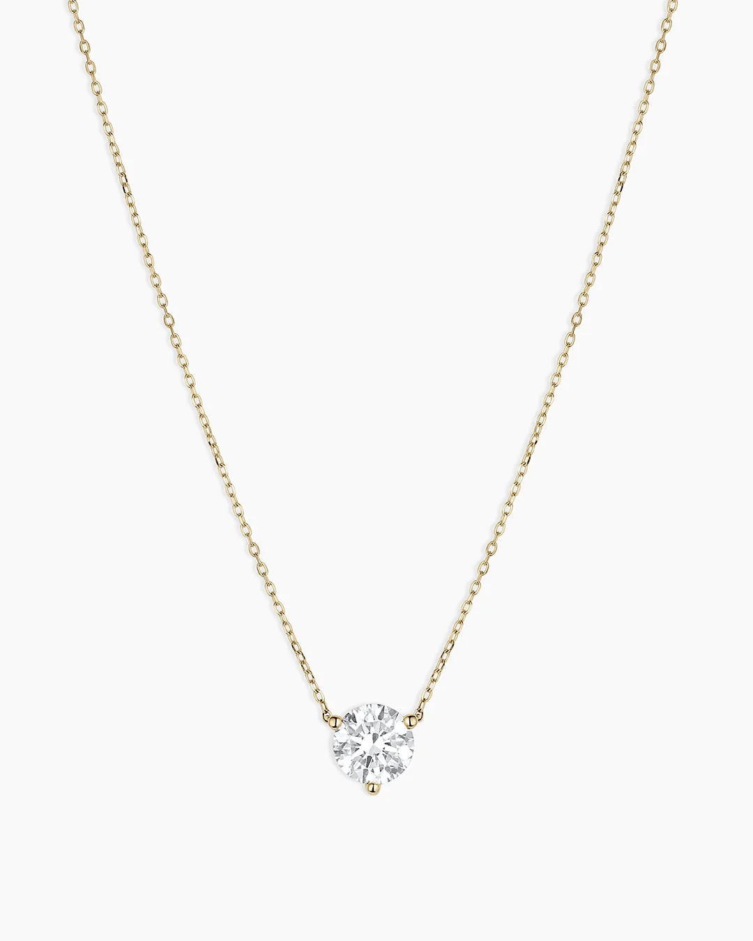 14K Lab Grown Diamond Solitaire Necklace