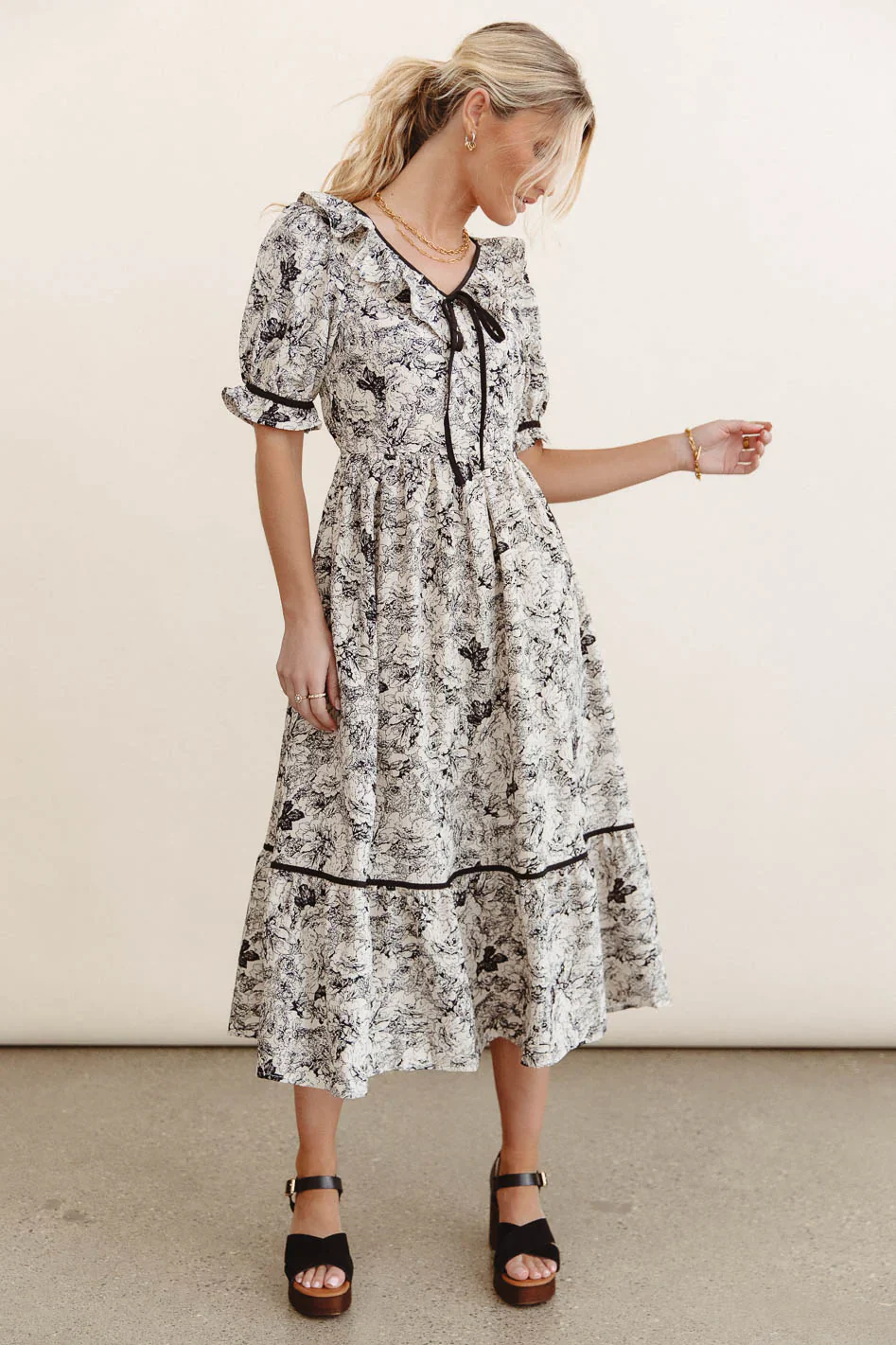 Petra Floral Midi Dress