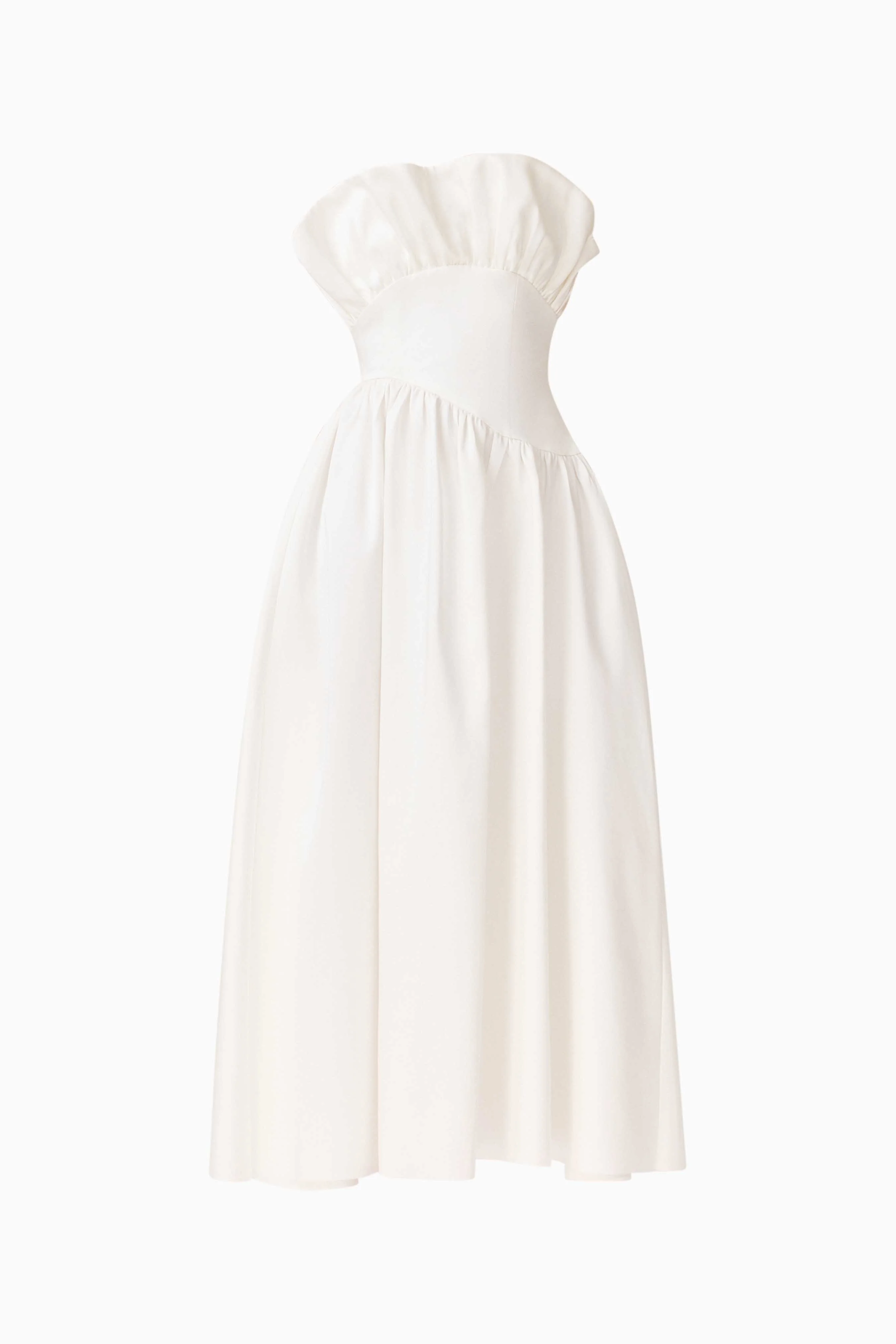 Laurel Sleeveless Maxi Dress in Pearl White