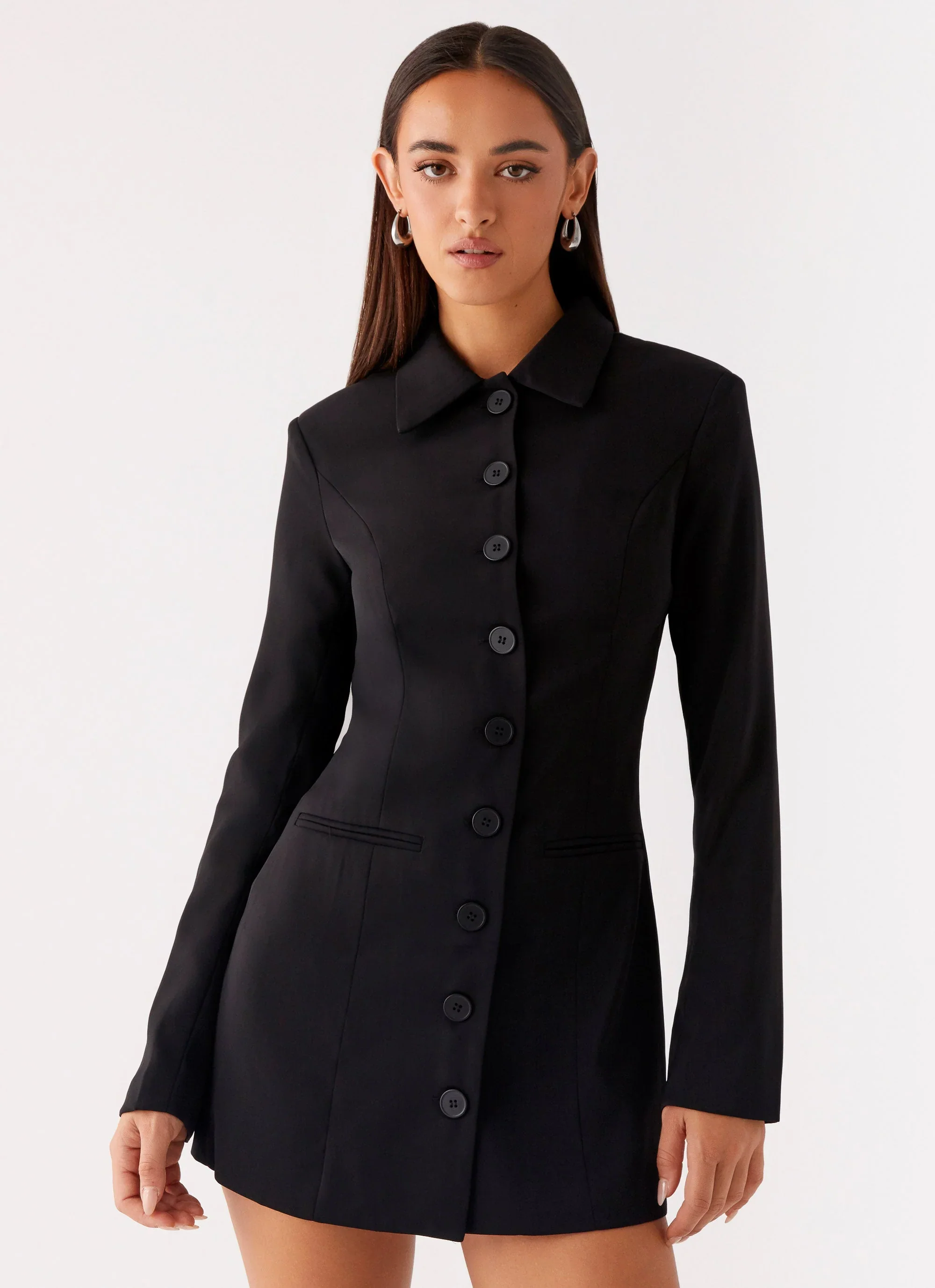 Memphis Blazer Mini Dress - Black