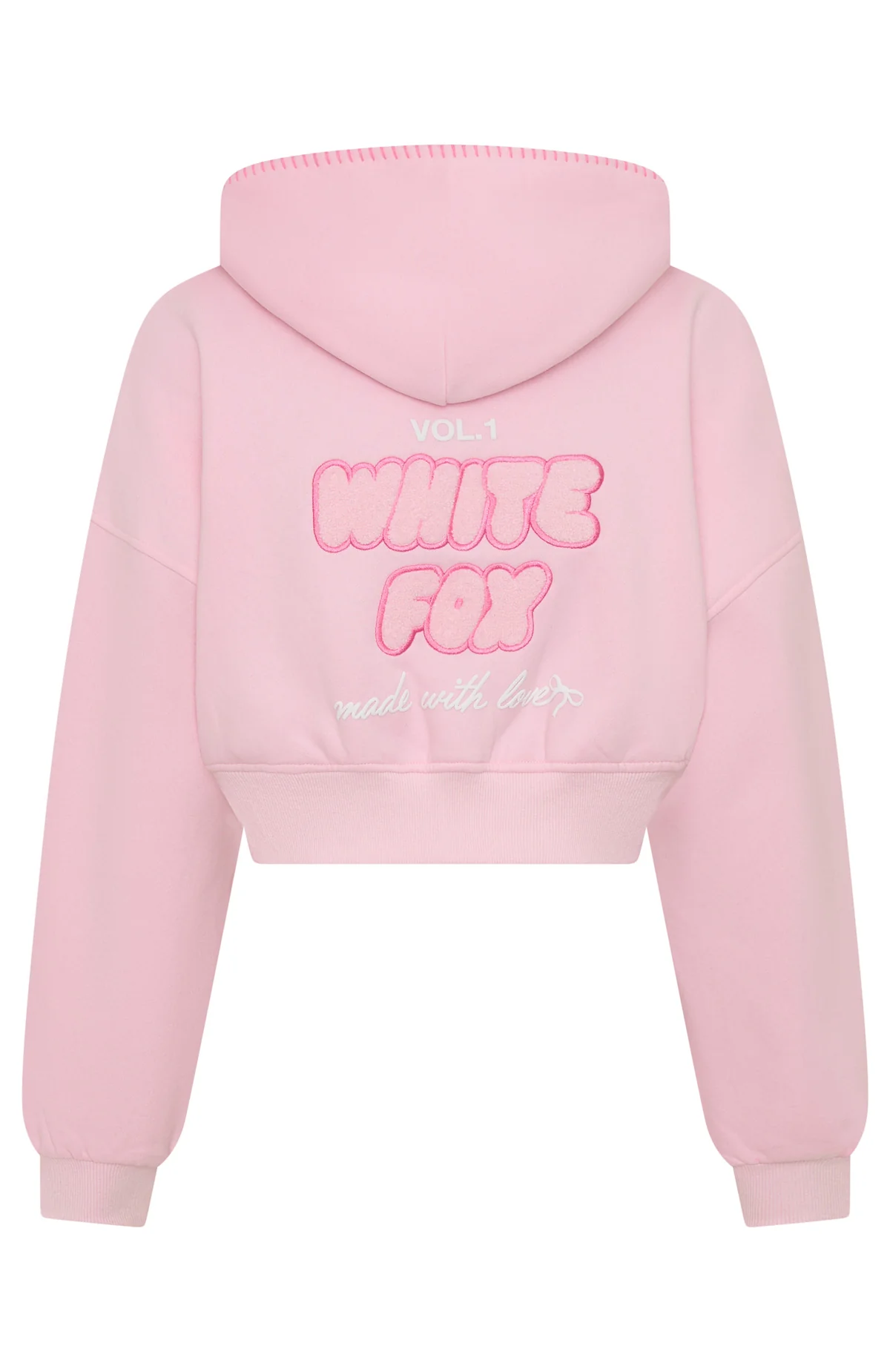 Vol. 1 Cropped Zip Front Hoodie Posy