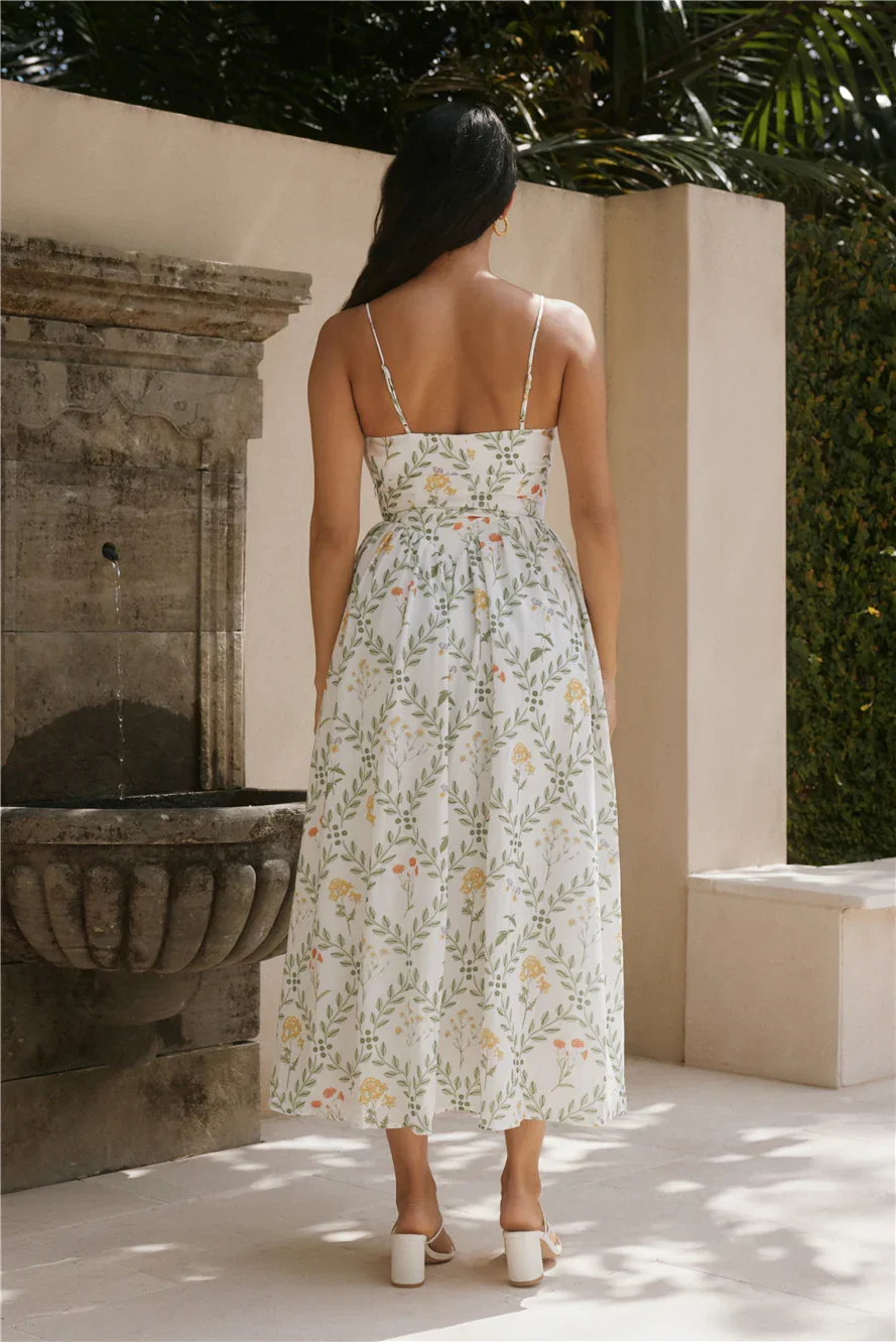 Ellie Elights Maxi Dress Green
