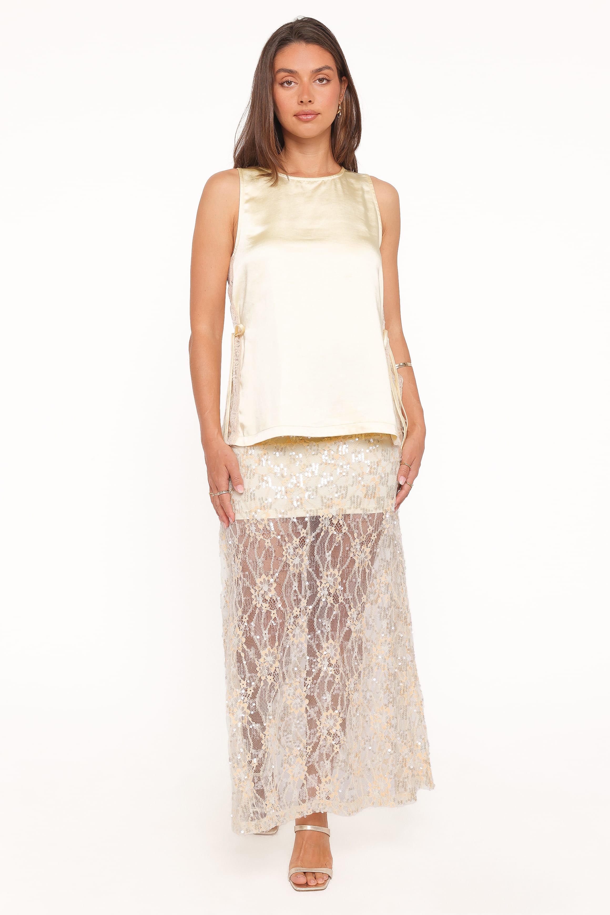 Coleman Side Slit Top - Butter Yellow