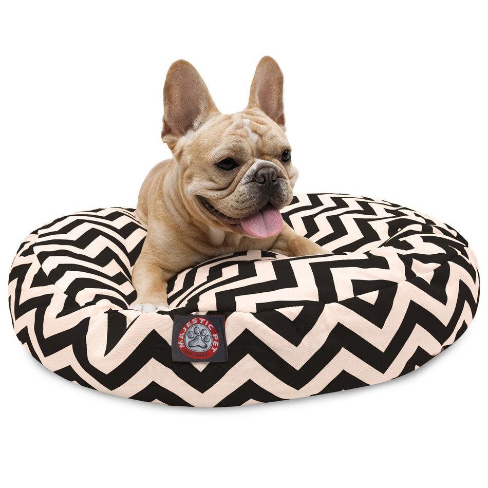 Chevron Round Dog Bed