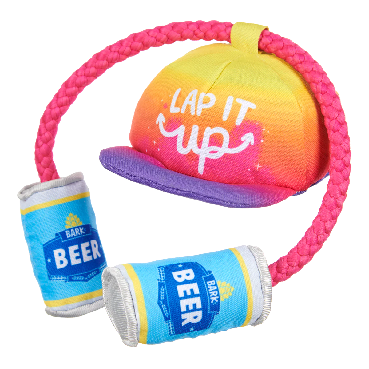 Chug n' Tug Hat Plush Dog Toy
