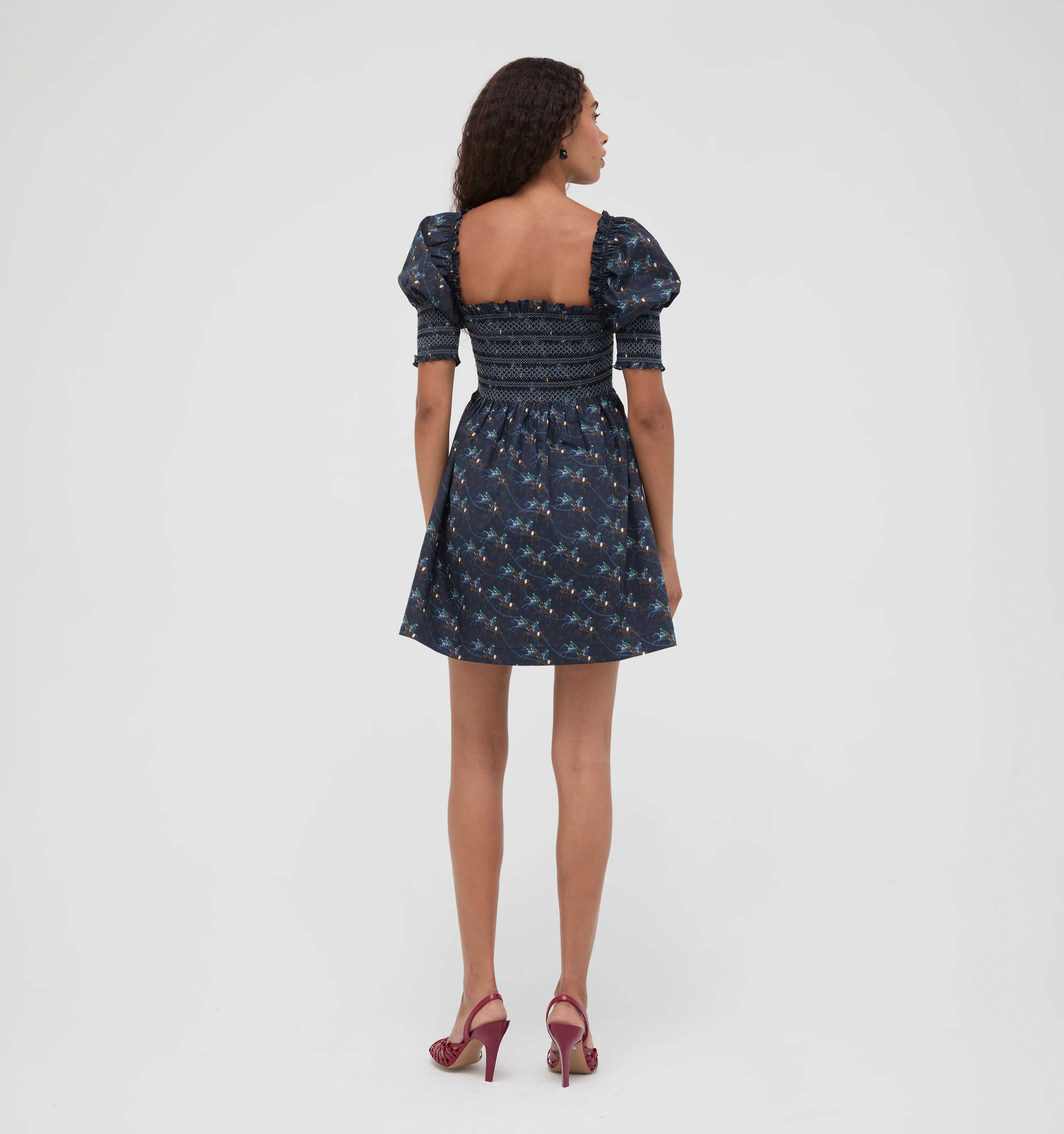 The Lila Nap Dress -  Clydesdale Canter Navy