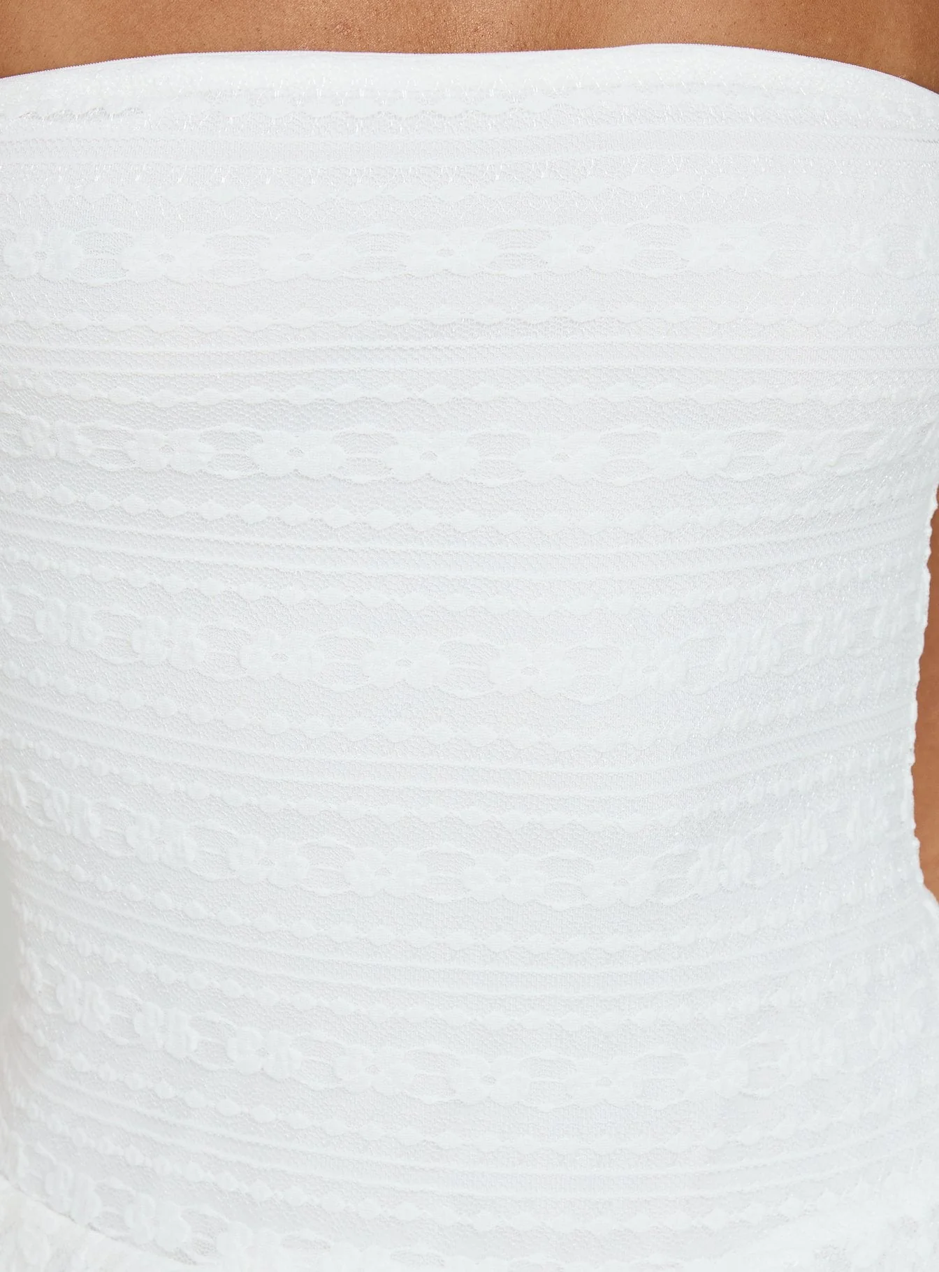 Emarie Strapless Mini Dress White