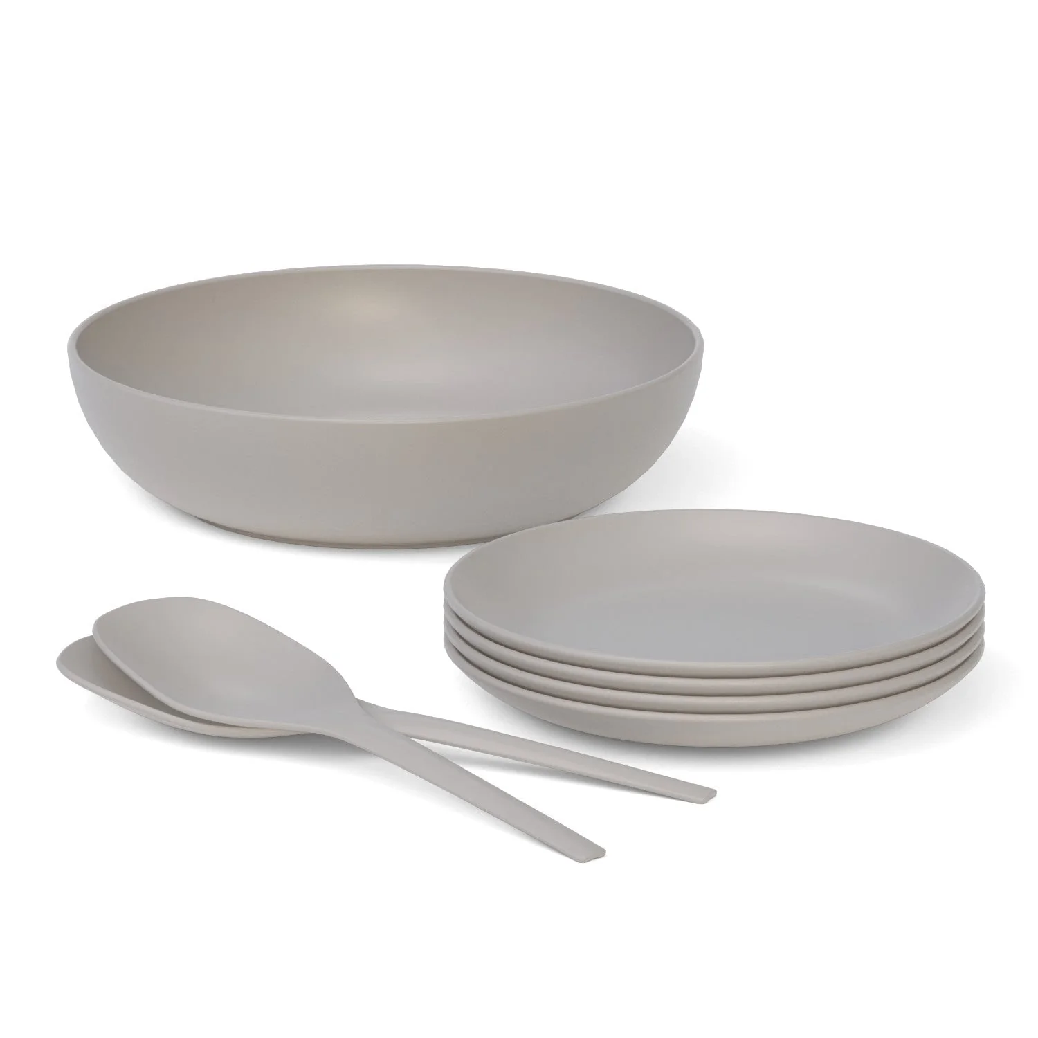 Vogeelle Medium Round Salad Bowl  - Stone