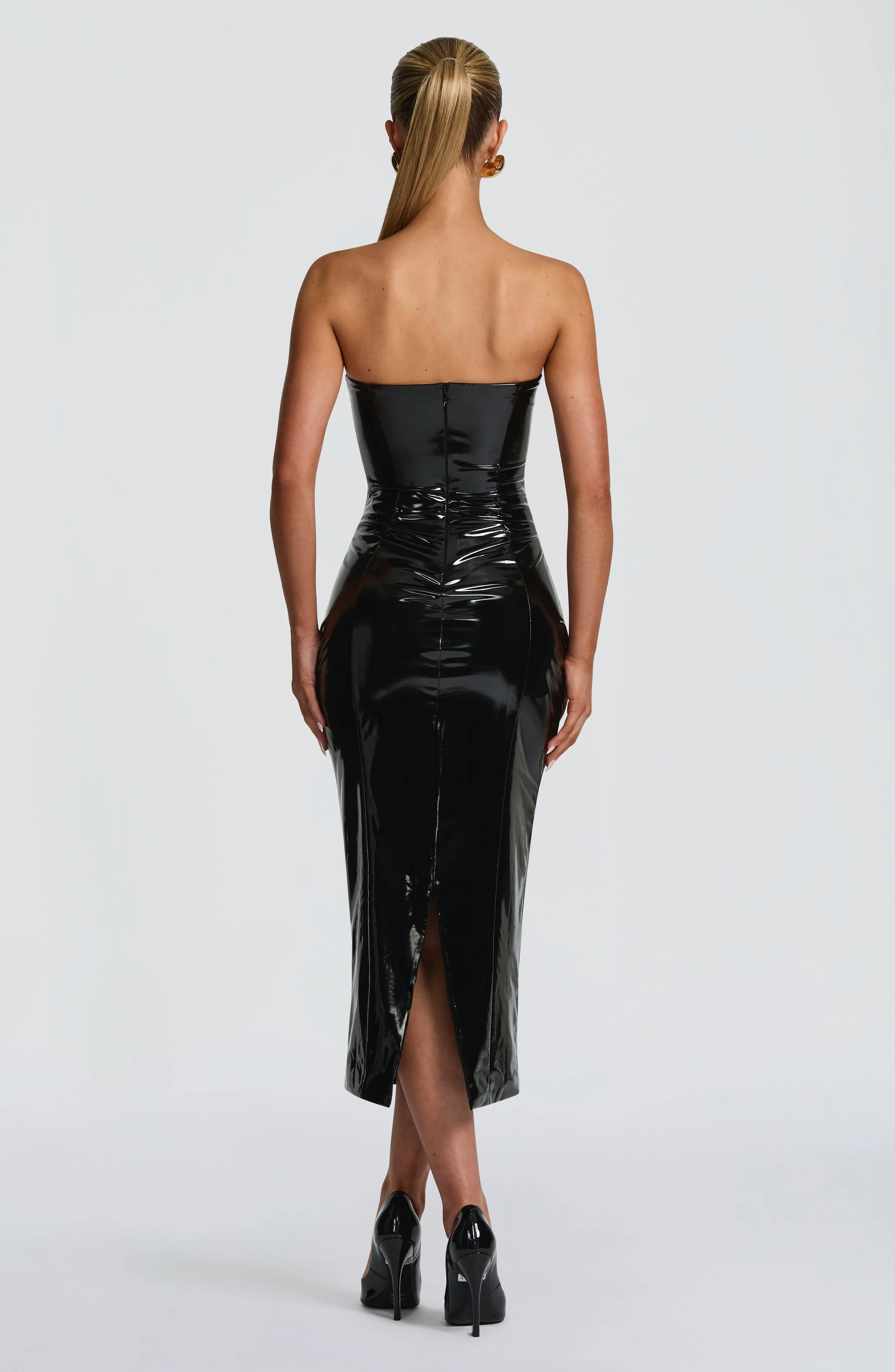 Amala Midi Dress - Black