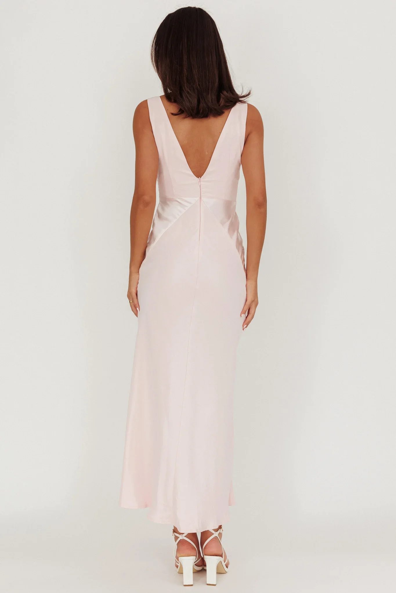 Soul Fire V-Neck Maxi Dress Blush