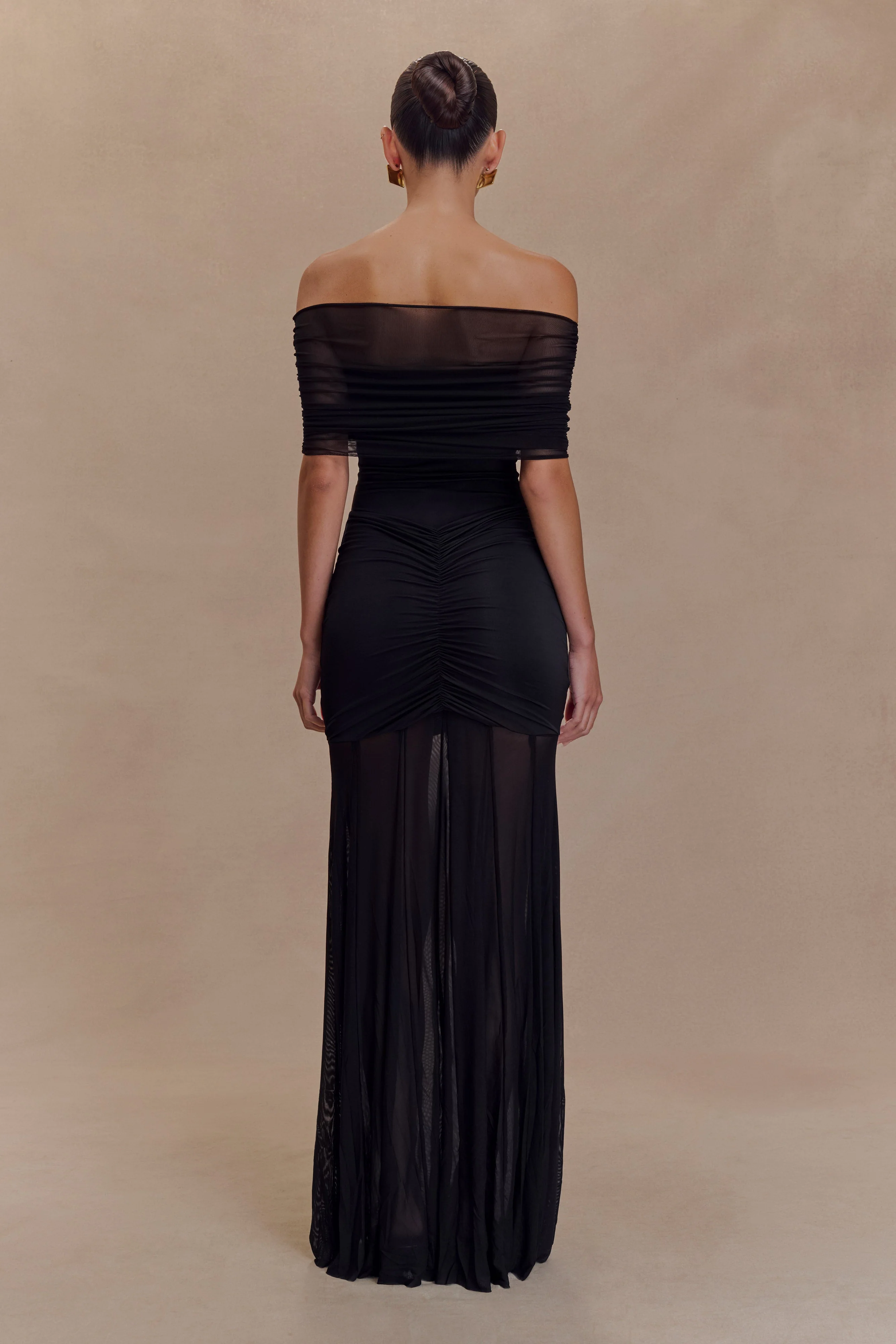 Caspian-Slinky-And-Mesh-Off-Shoulder-Maxi-Dress-Black
