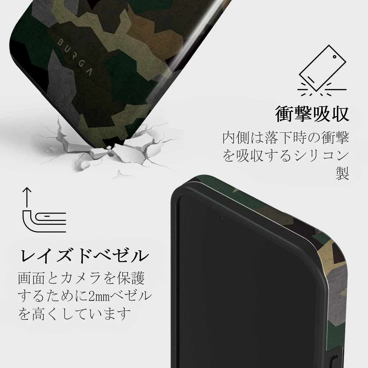 Tropical Green Camo - iPhone 13 Mini ケース