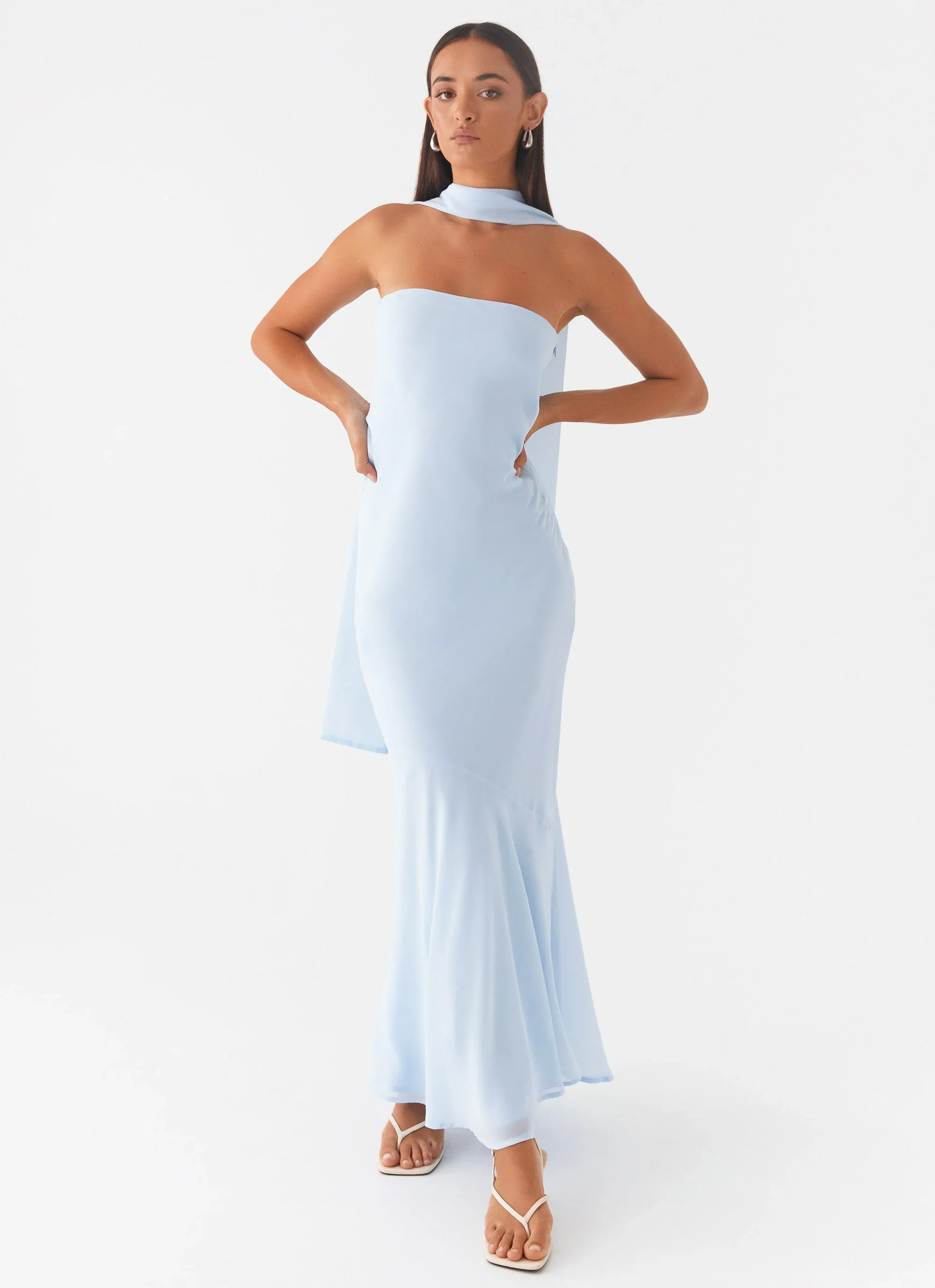 Under The Pagoda Maxi Dress - Blue