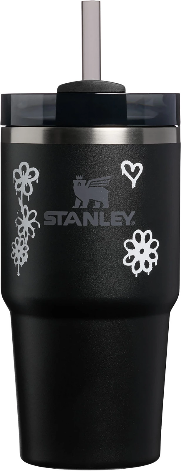 Stanley 20 oz. Quencher H2.0 FlowState Tumbler - Stanley Graffiti Garden - Black Graffiti Floral