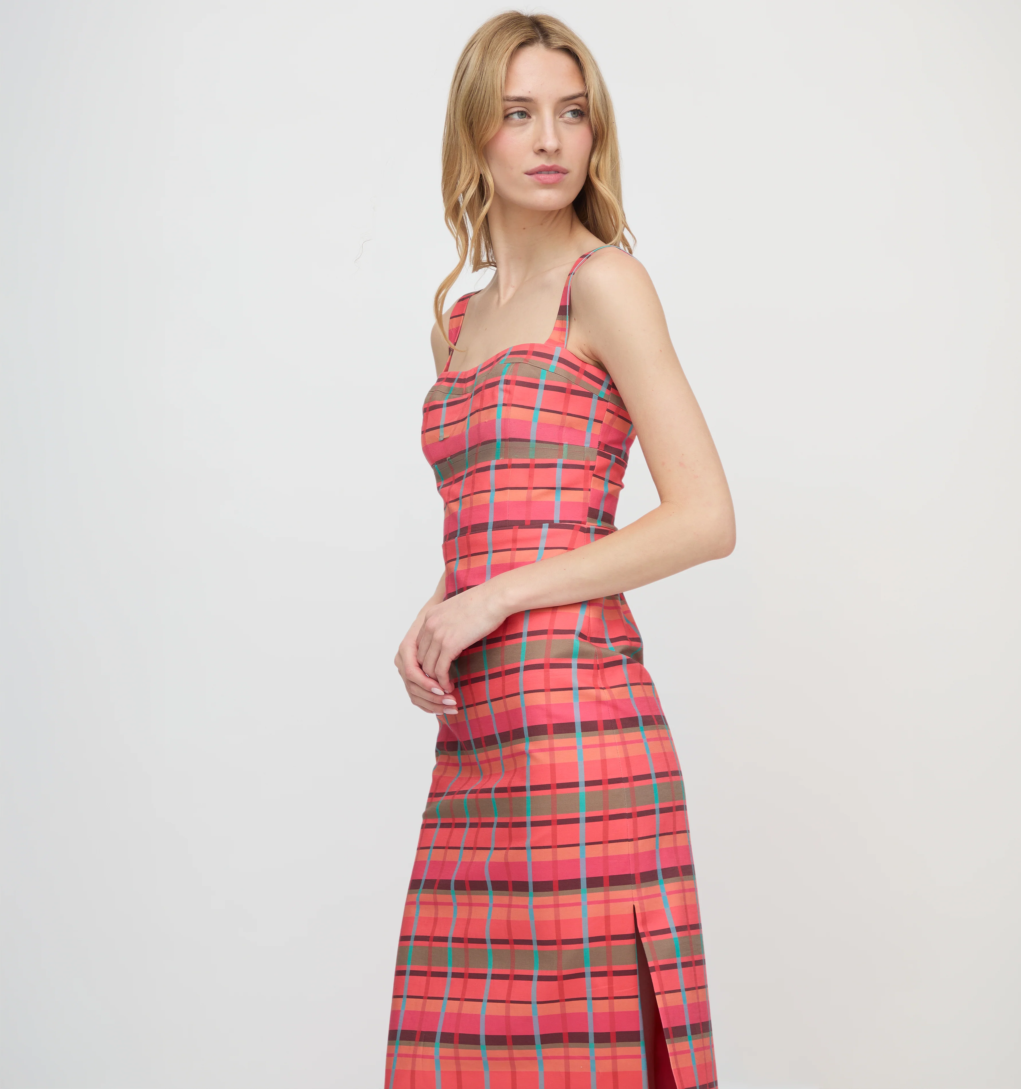 The Agnes Dress - Sunset Gingham