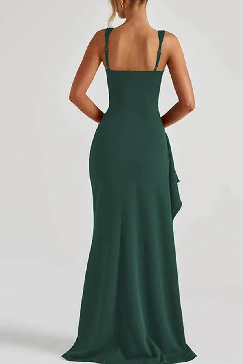 Sheath-Column Sweep-Brush Train Polyester Formal Evening Dresses B0F4DKFMQR