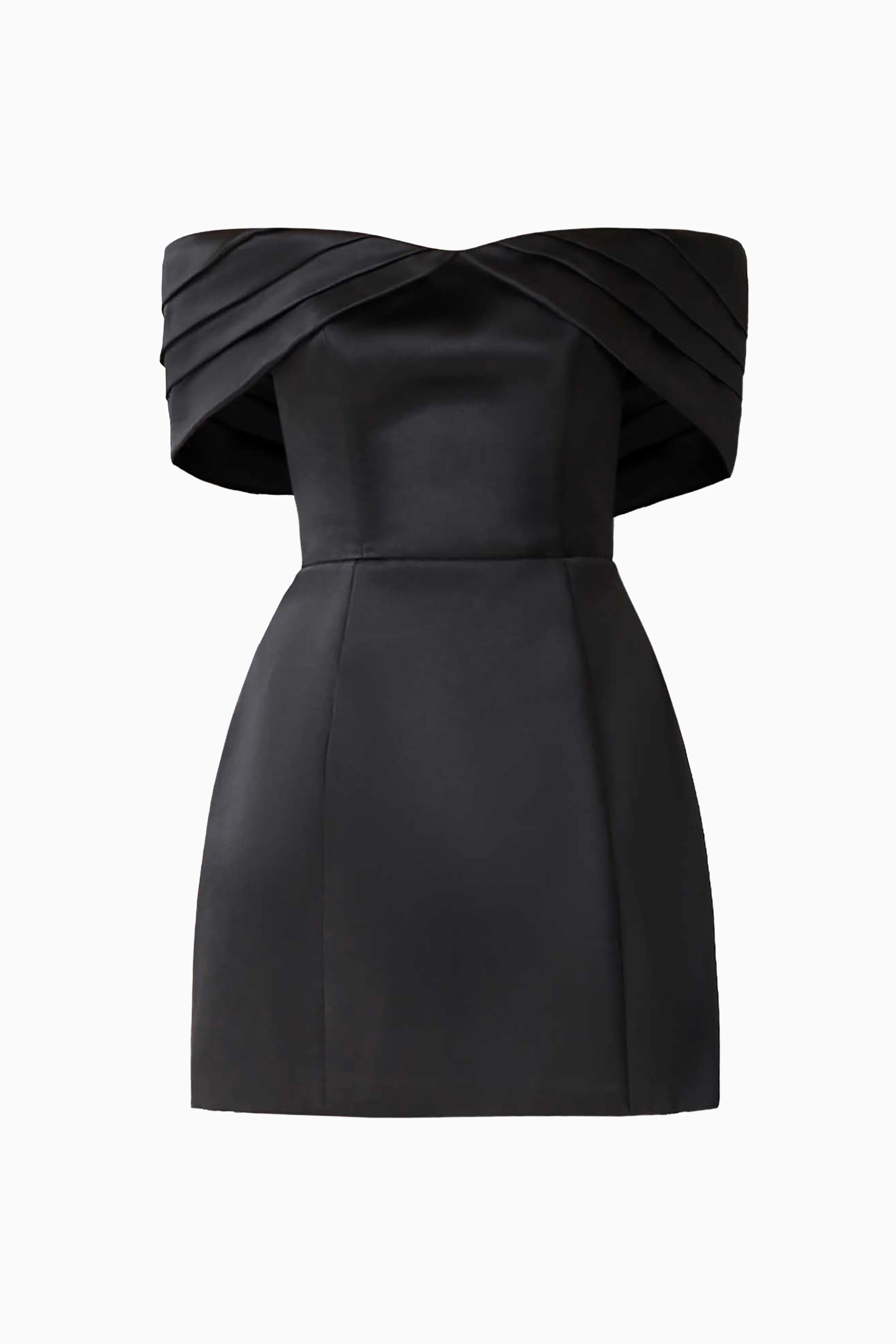Hope Off The Shoulder Mini Dress in Black