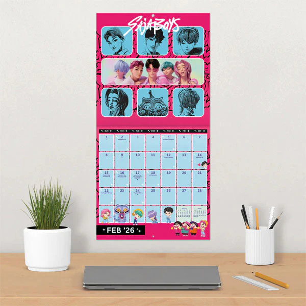 KPop Demon Hunters 2026 16-Month Full Page Wall Calendar (1pc)