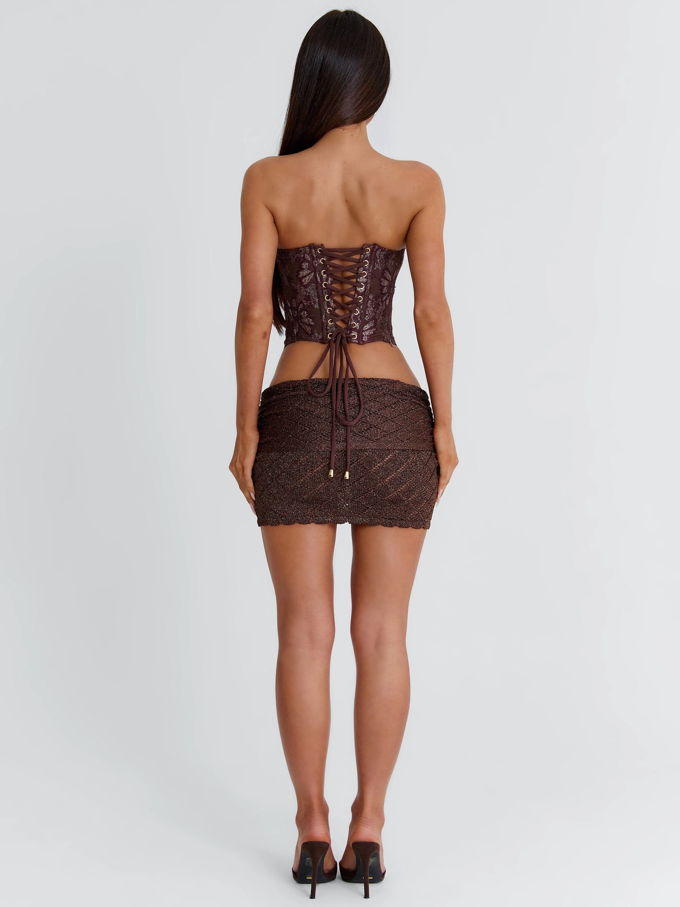 Monty Mini Skirt Bronze