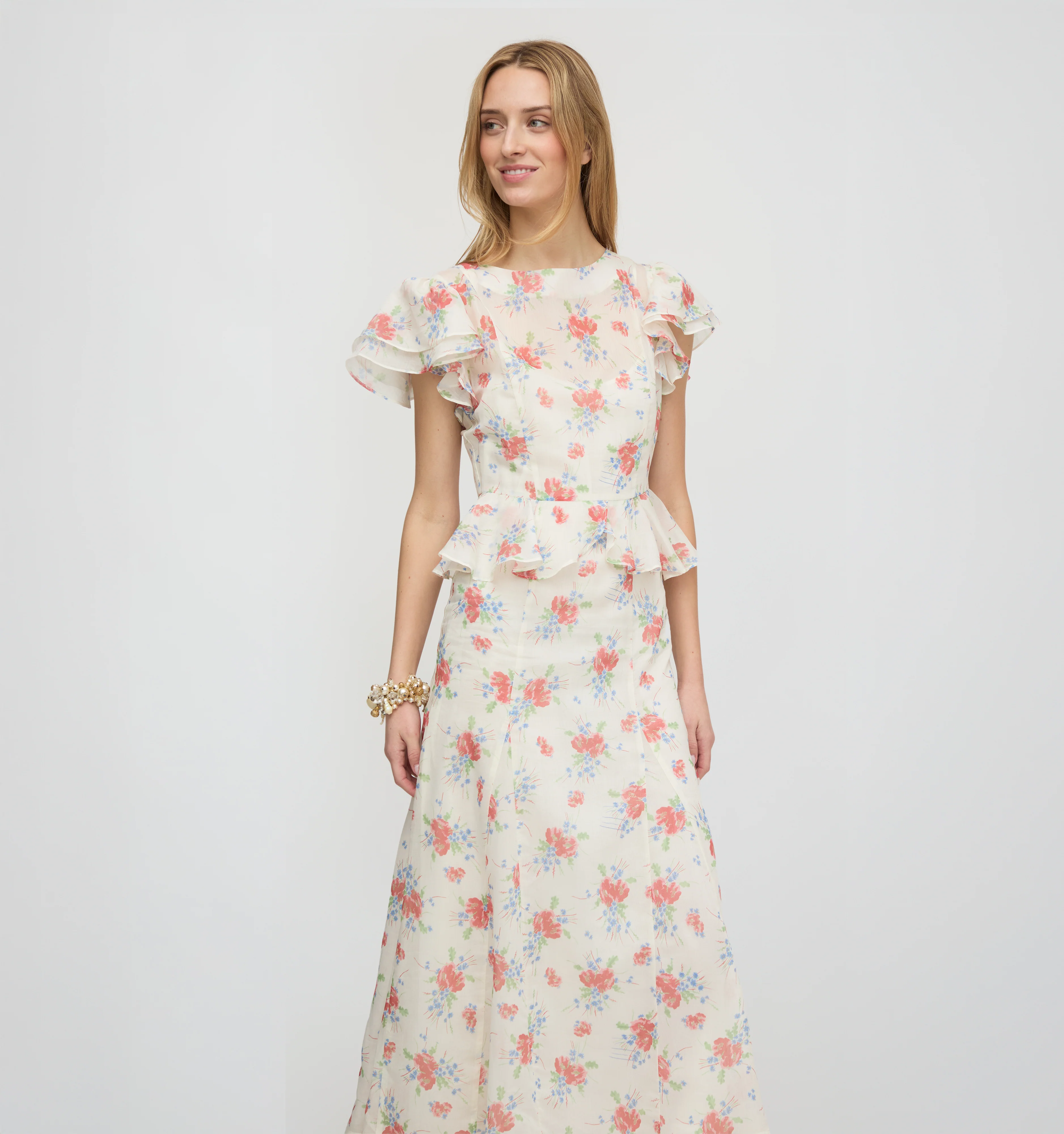 The Halston Dress - Sunburst Blossoms