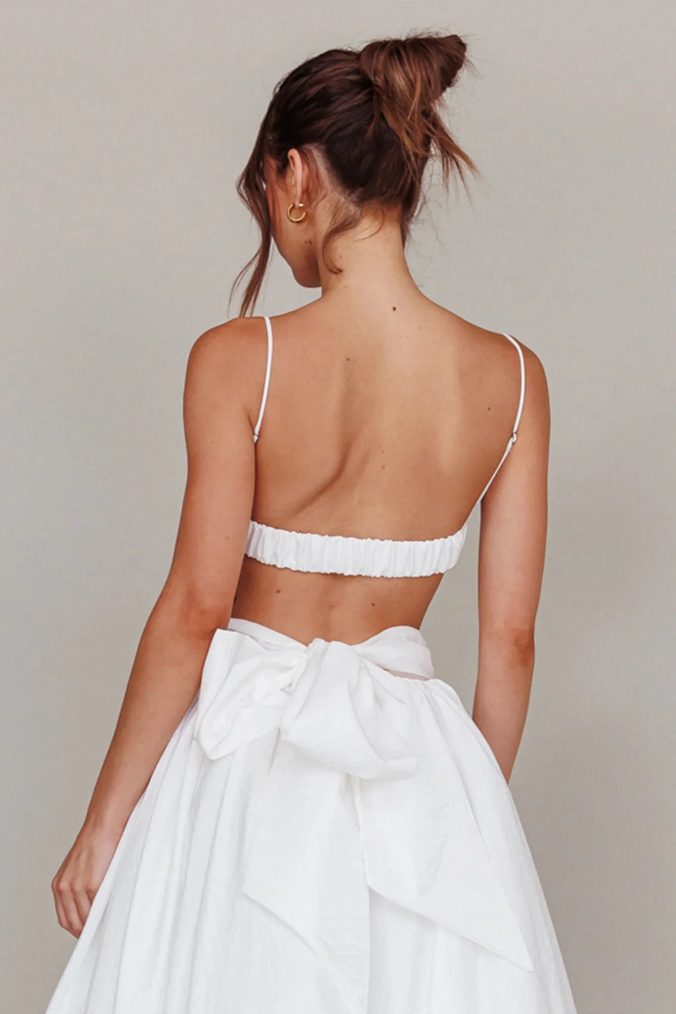 Love Songs Crop Top White