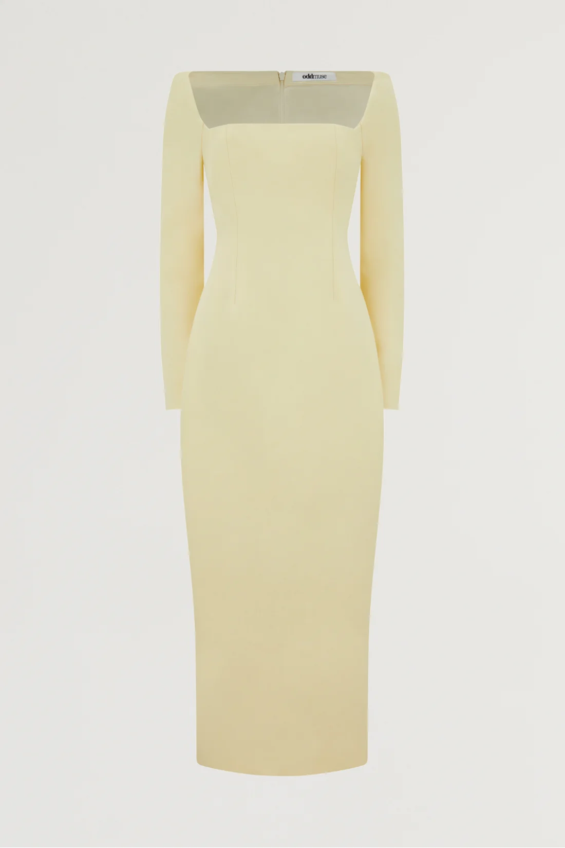 Framed Neckline Maxi Dress