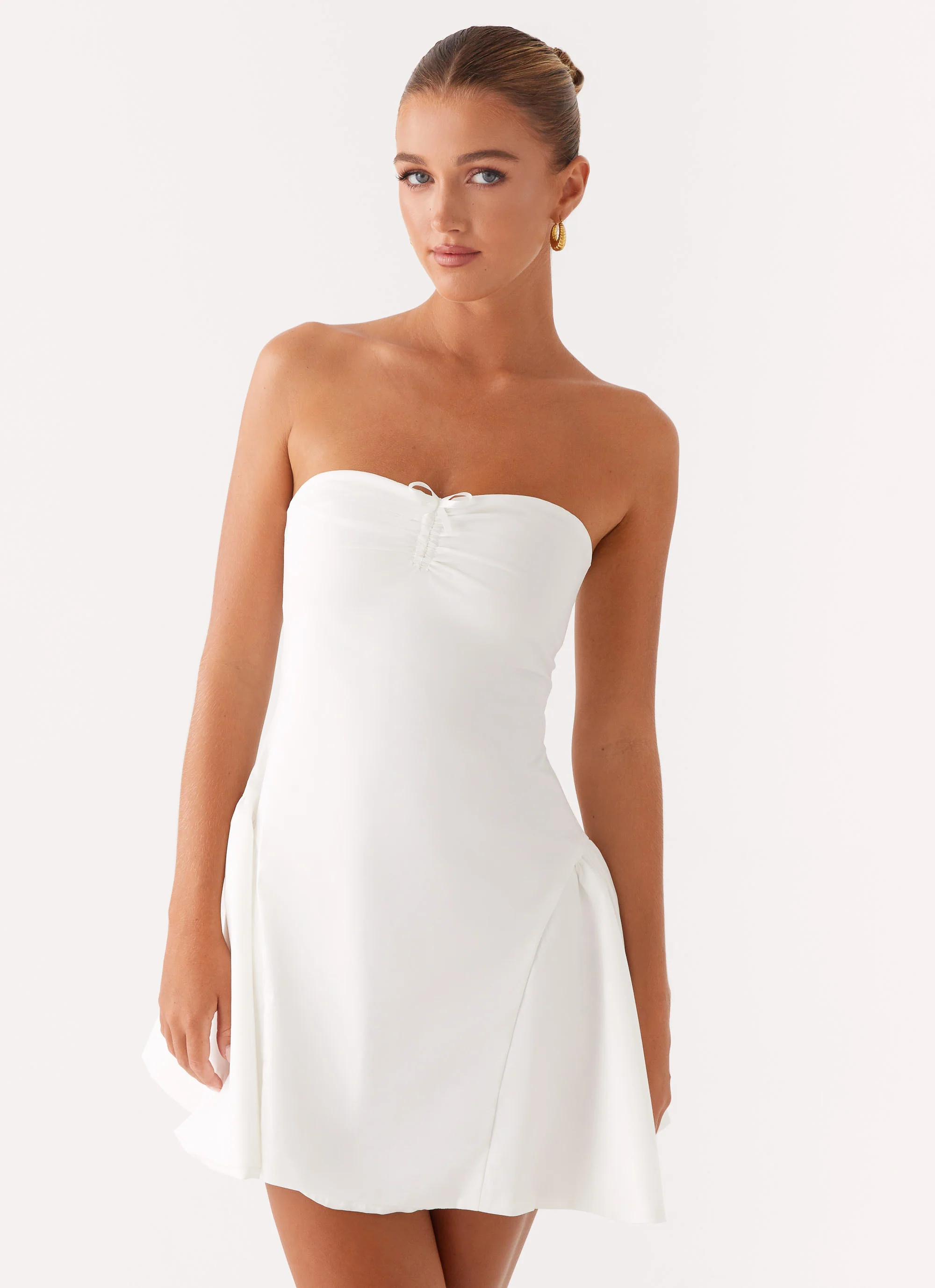 Lucille Mini Dress - White - luluinthesky