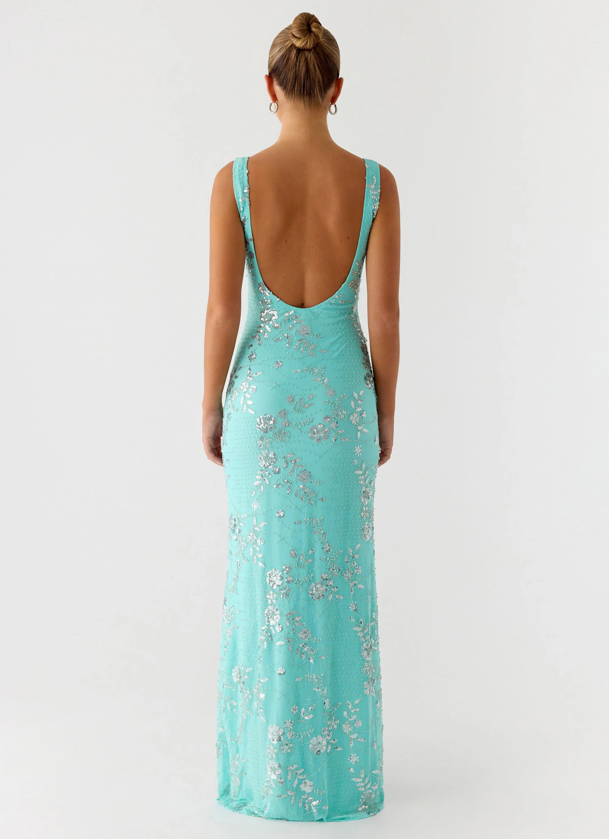 Silvana Maxi Dress - Aqua