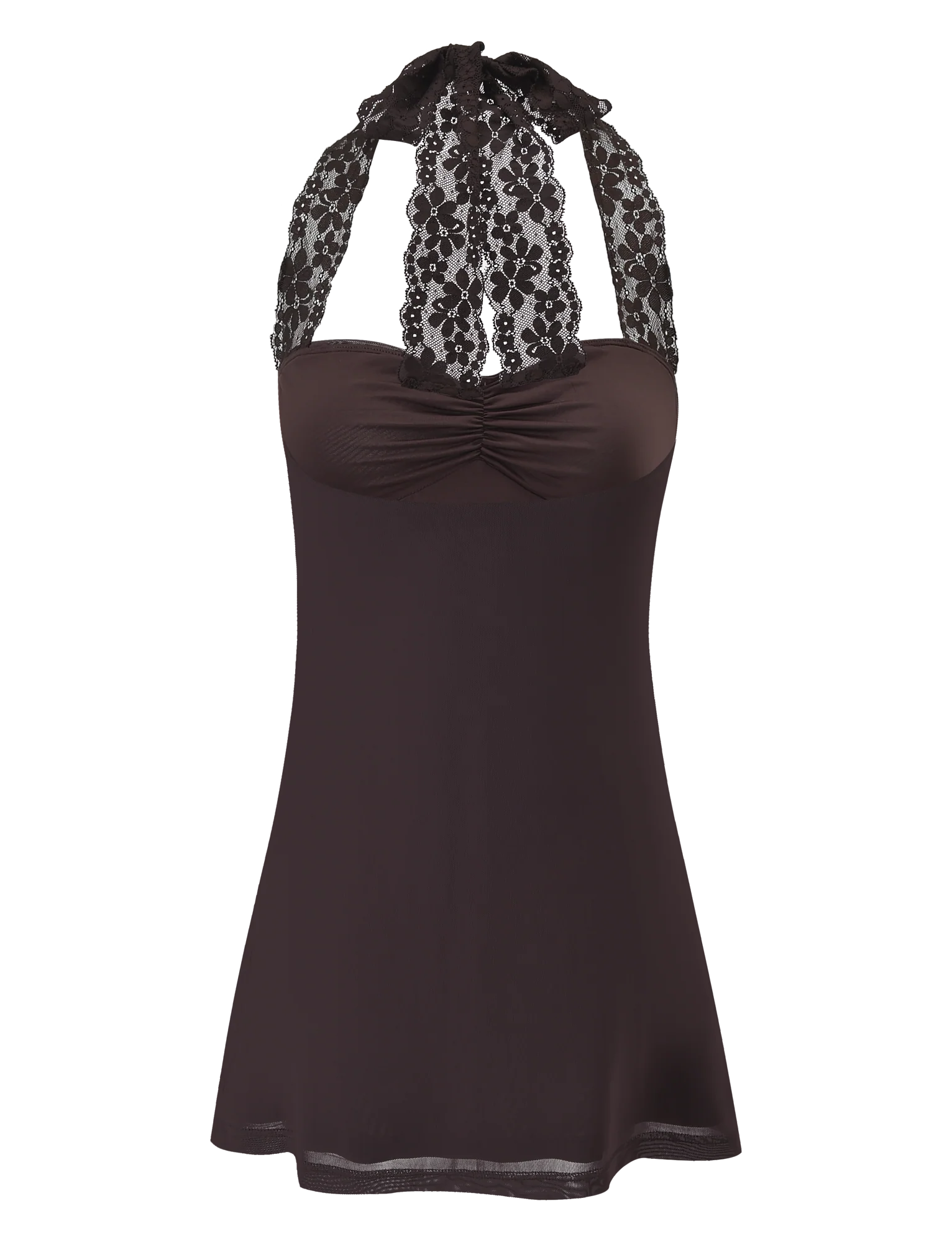 Tawny Mini Dress - Chocolate