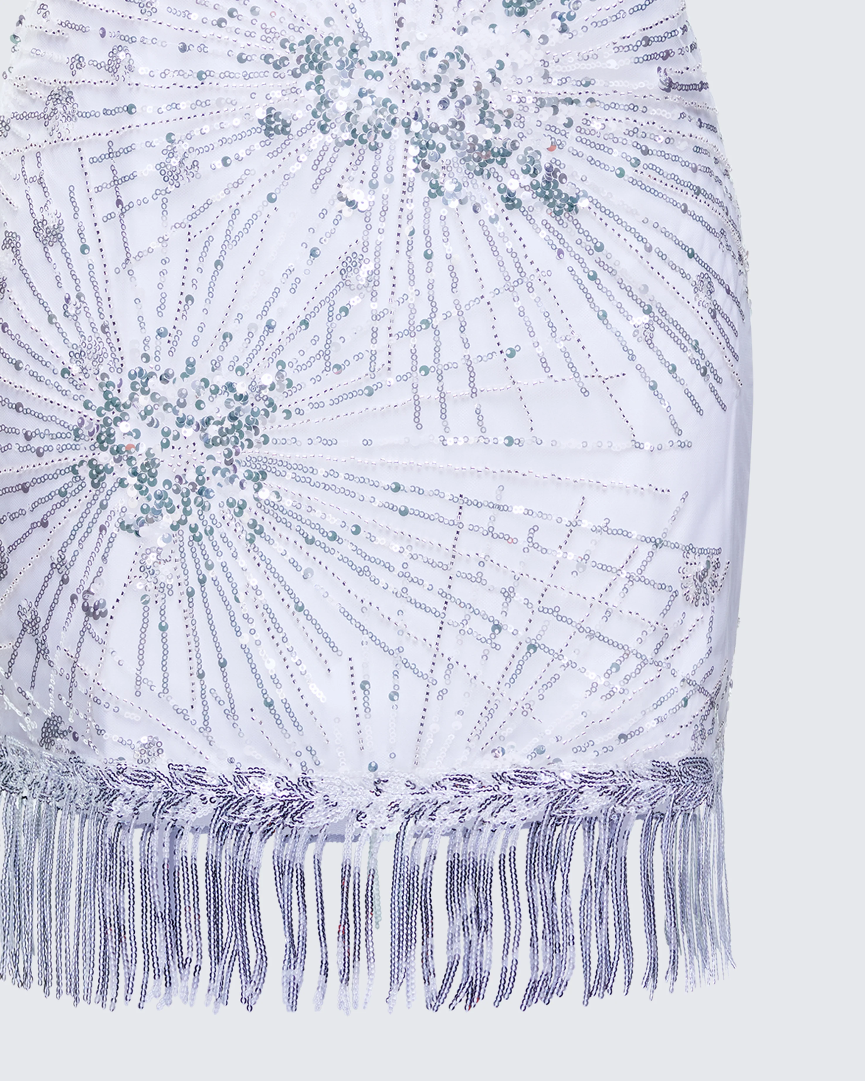 Jocelyn White Sequin Mini Dress