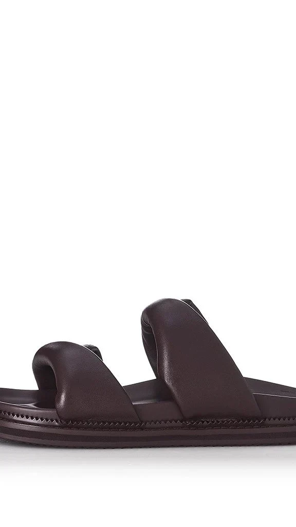 Alias Mae Paris Slide - Plum Leather - FASHION NOB